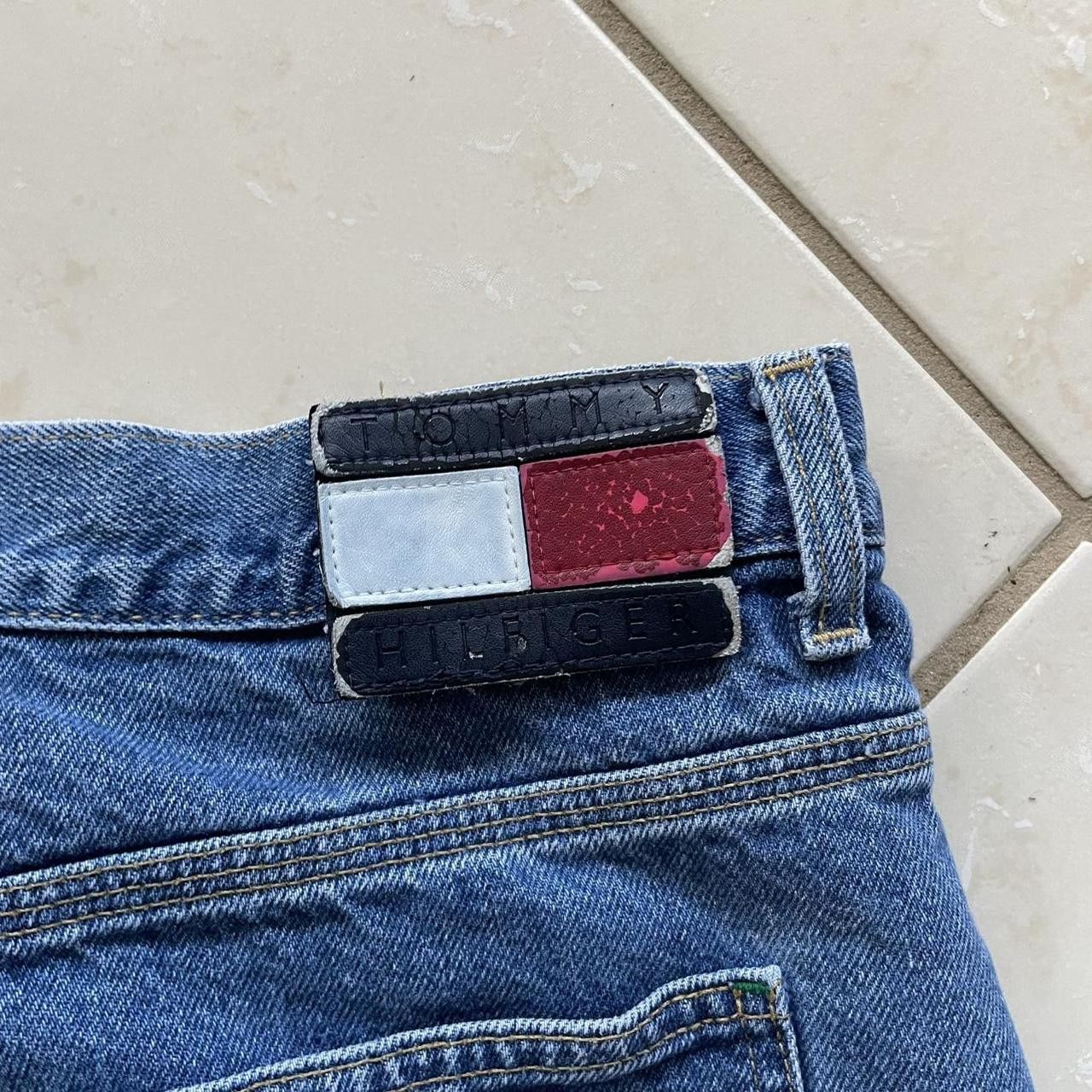 Tommy Hilfiger Vintage Y2K 90's Tommy Baggy Wide Carpenter Jean Shorts Size US 44 / EU 60 - 3 Thumbnail