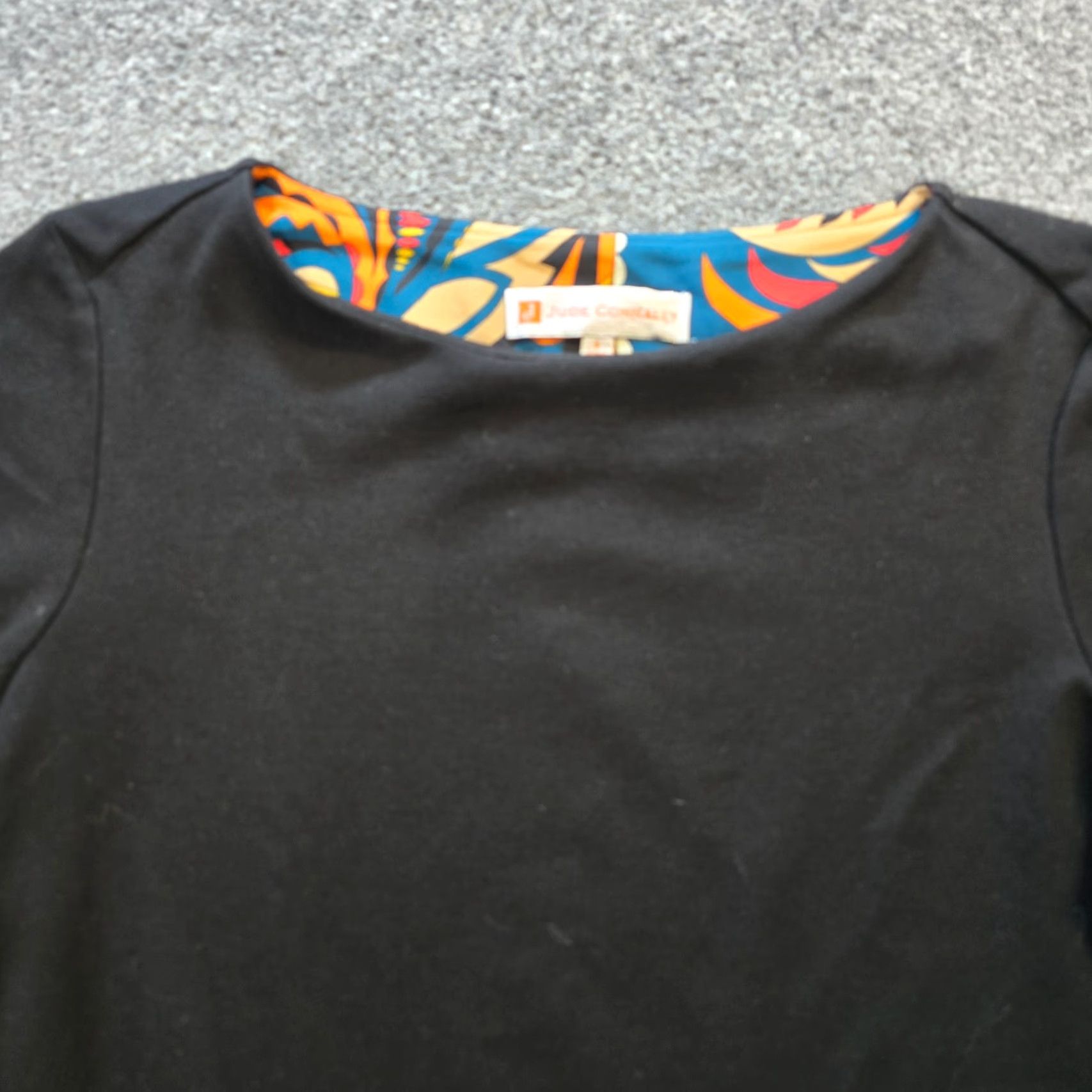 Vintage Jude Connally Top Womens Size Small Black Stretch No Iron Career Travel Capsule Shirt Adults Regular Black Long Sleeve Knit Size S / US 4 / IT 40 - 2 Thumbnail