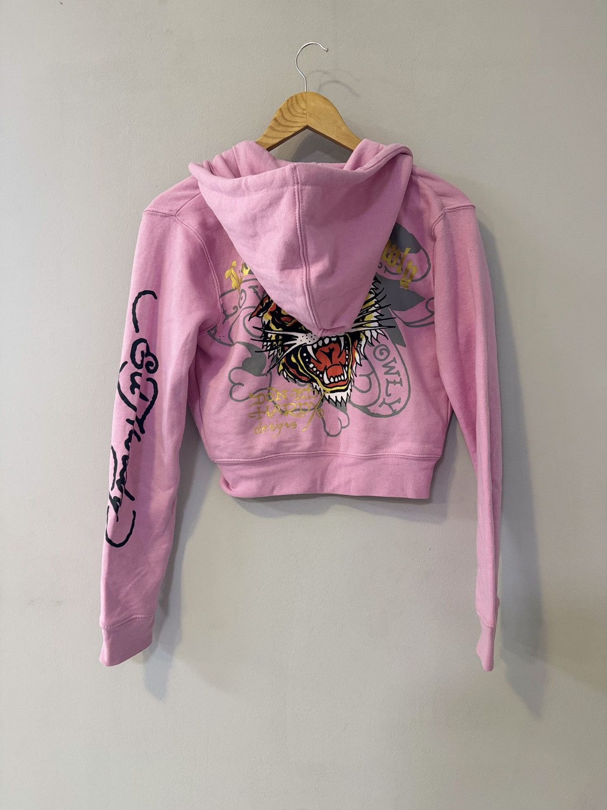 Ed Hardy Vintage Ed Hardy Style Math & Kate Skull Zip Up Hoodie Y2K Size S / US 4 / IT 40 - 8 Thumbnail