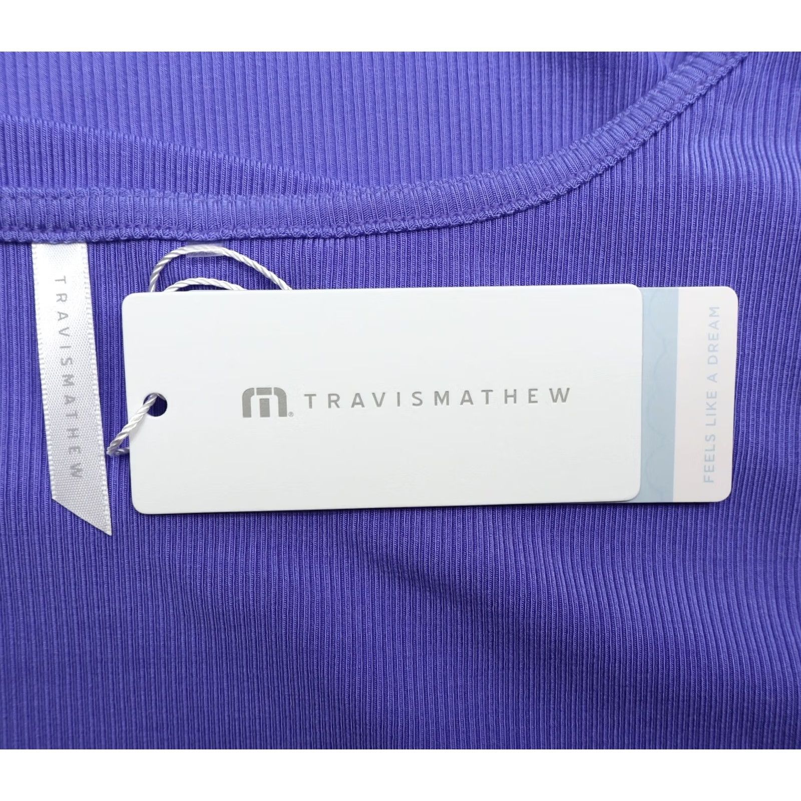 TravisMathew Travis Mathew Women's Solara Cloud Rib Long Sleeve Top Baha Blue XL NEW Size XL / US 12-14 / IT 48-50 - 5 Thumbnail
