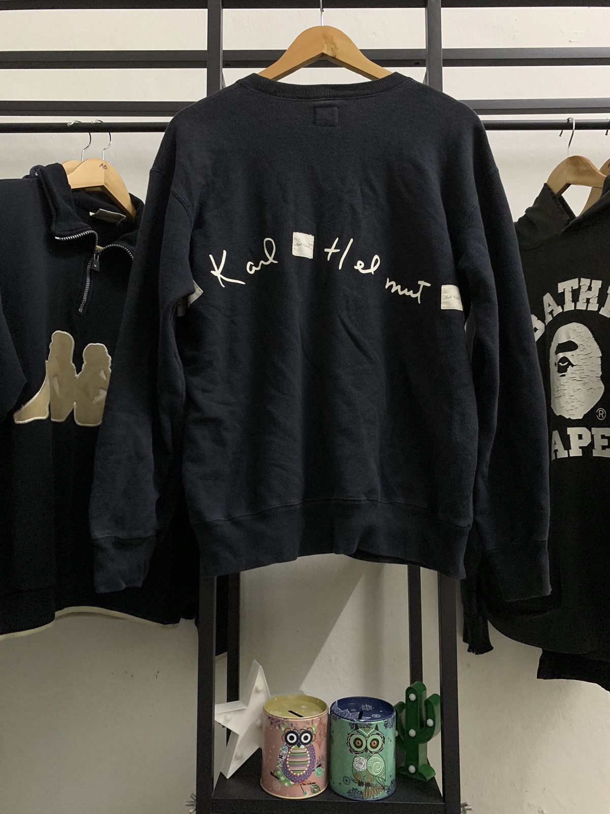 Japanese Brand × Karl Helmut × Vintage VINTAGE KARL HELMUT SPELLOUT SWEATSHIRT Size US L / EU 52-54 / 3 - 3 Thumbnail