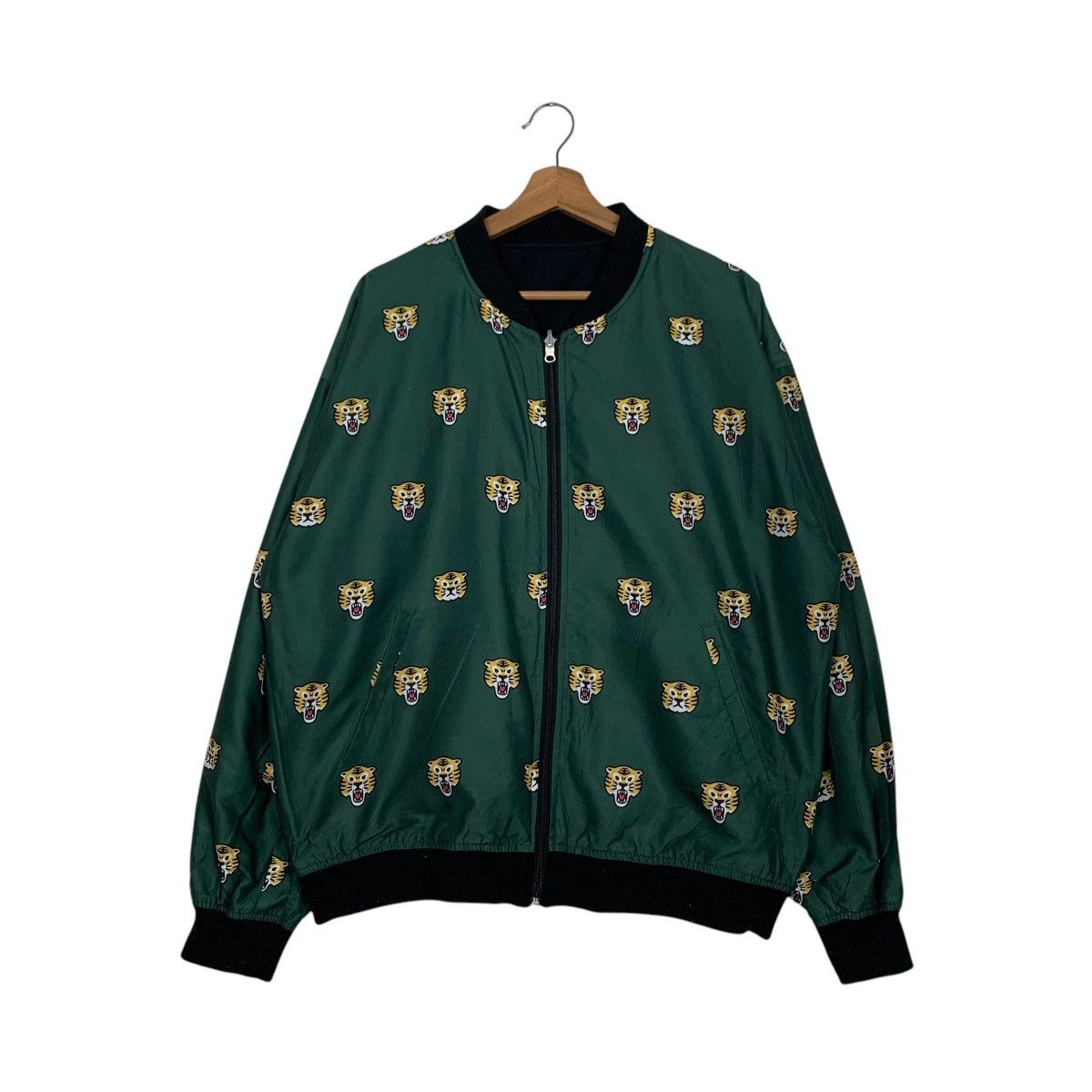 Japanese Brand GRANIPH Tiger Face Reversible Bomber Jacket #2757-C124 Size US M / EU 48-50 / 2 - 1 Thumbnail