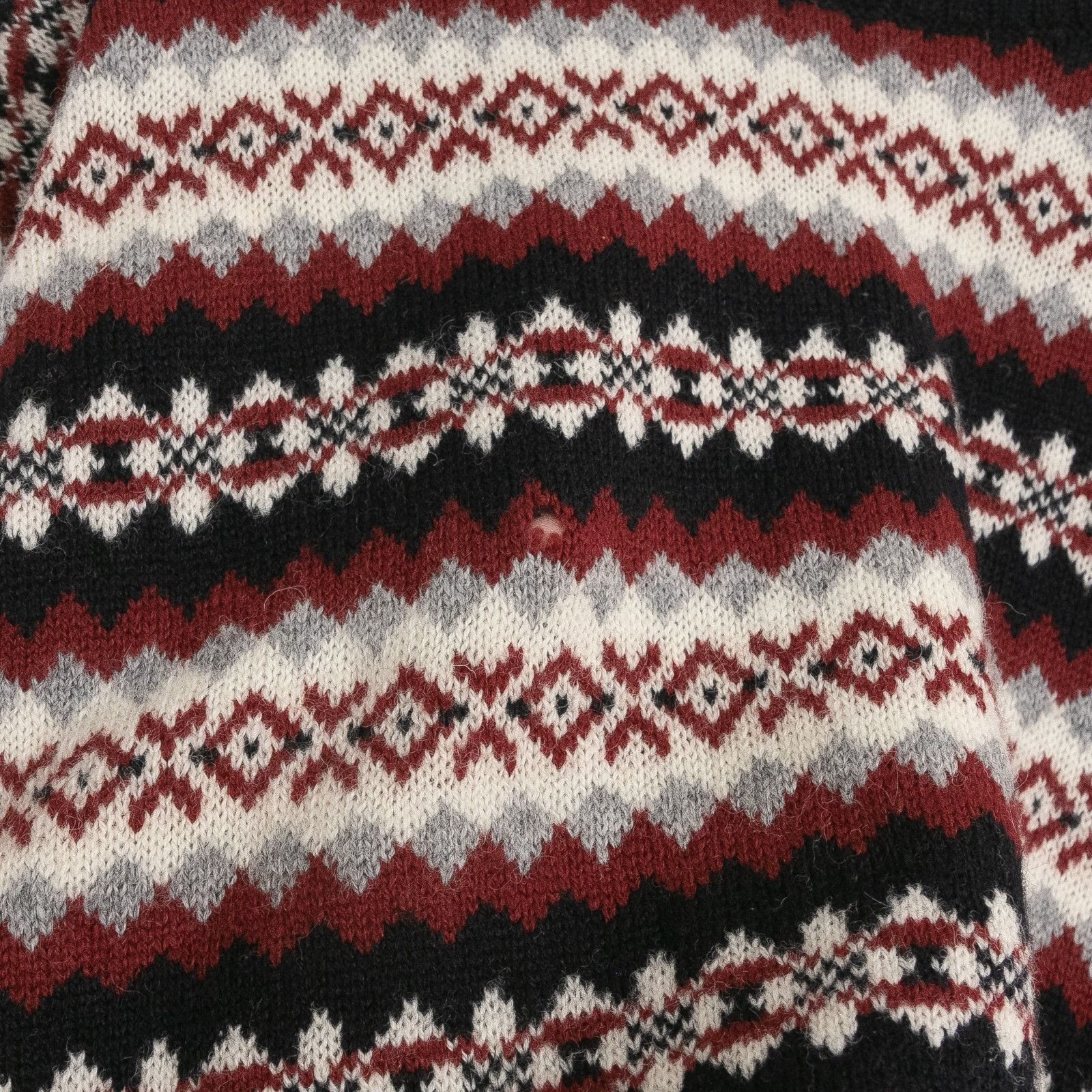 Vintage Vintage Italian Fair Isle Striped Wool Sweater Mens Medium Size US M / EU 48-50 / 2 - 4 Thumbnail