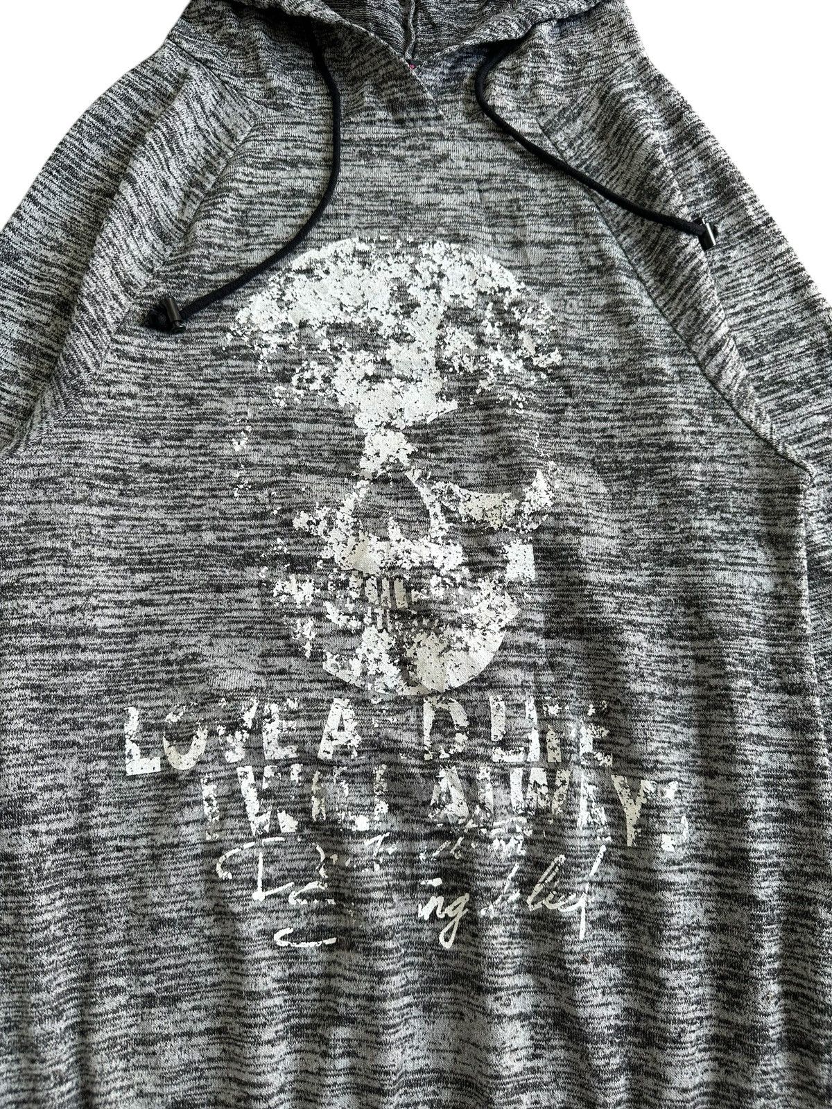 Beauty Beast 2000s BIG SKULL AND CROSS POEM HOODIE SHARK IFSIX LGB STYLE Size L / US 10 / IT 46 - 6 Thumbnail