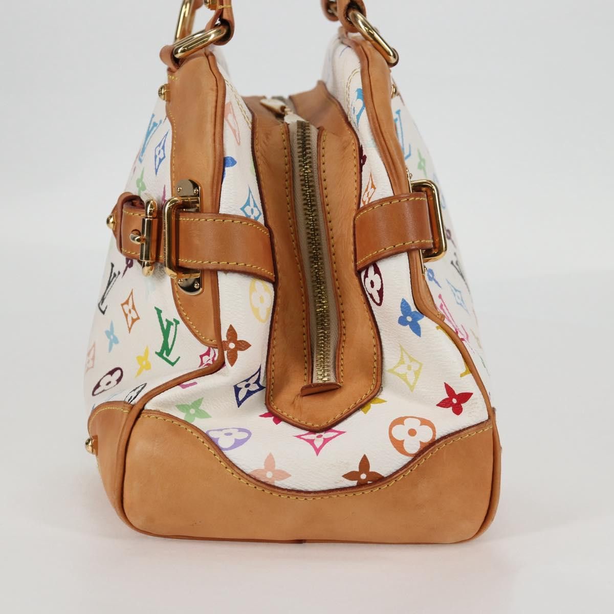 Louis Vuitton LOUIS VUITTON Monogram Multicolor Claudia Hand Bag White Size ONE SIZE - 4 Thumbnail