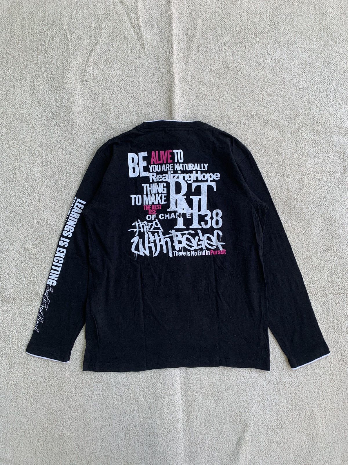 Beauty Beast × If Six Was Nine × Japanese Brand Beaumont Carr Poem Longsleeve Y2k style Size US L / EU 52-54 / 3 - 2 Thumbnail