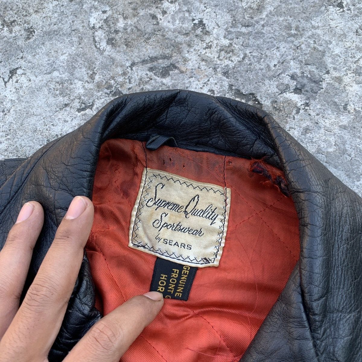 Sears Vintage 1950s Sears Horse Hide Jacket Size US M / EU 48-50 / 2 - 5 Thumbnail