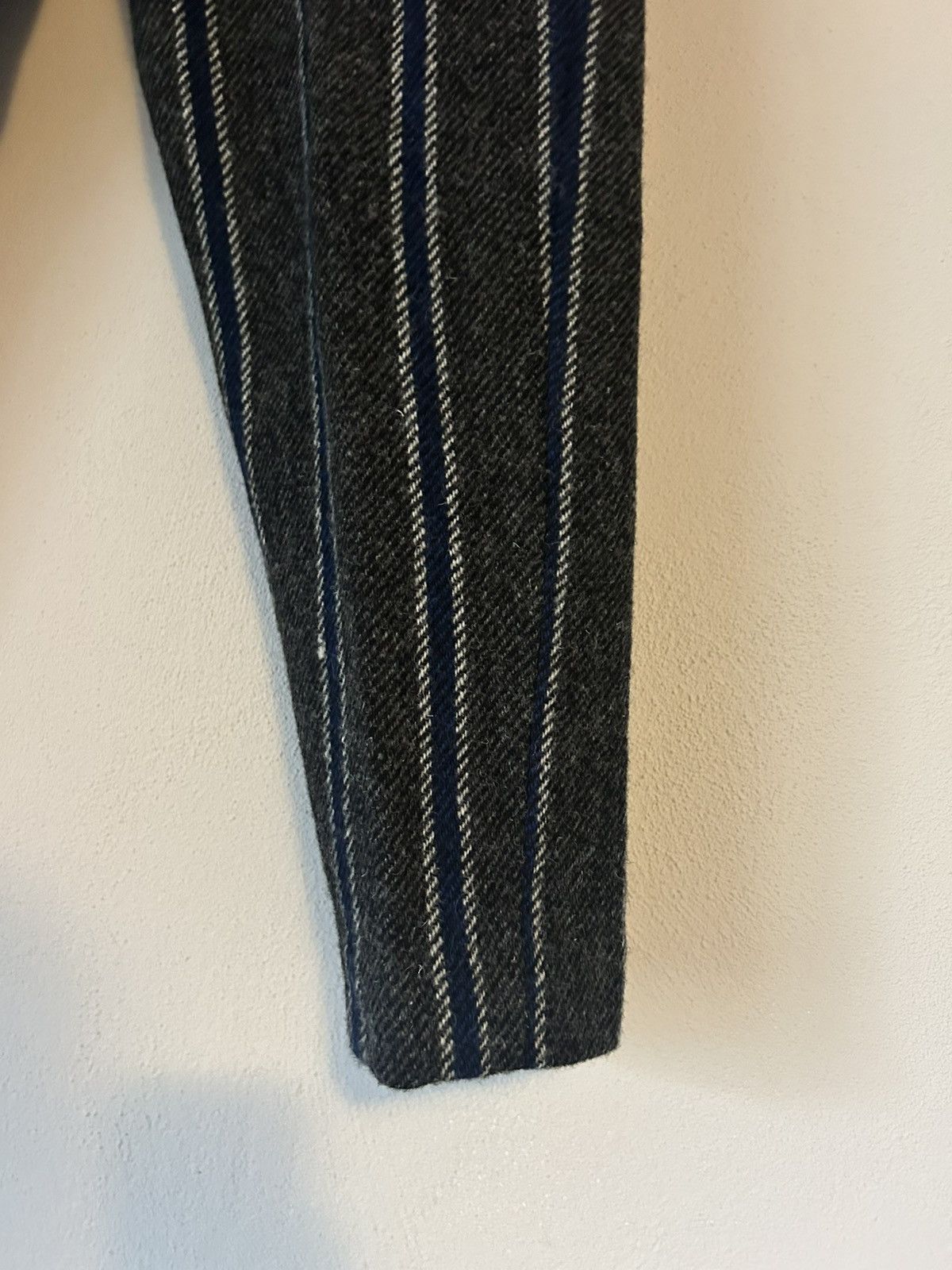 Undercover Undercover Striped Wool Trousers in Grey/Blue - Size L Size US 33 - 4 Thumbnail