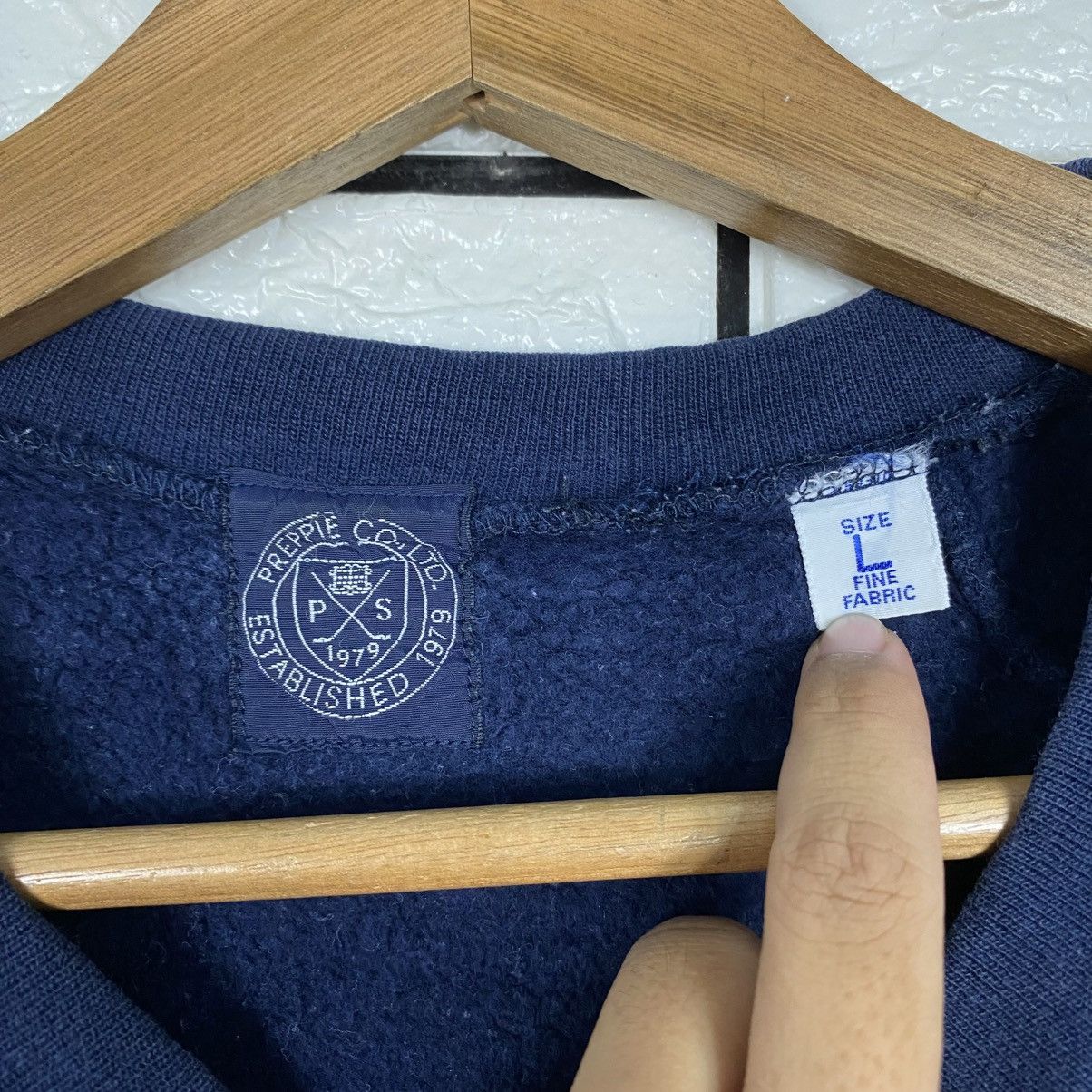 Issey Miyake Vintage Indigo Sweatshirt Beams Tokyo Big Logo Size US L / EU 52-54 / 3 - 14 Thumbnail