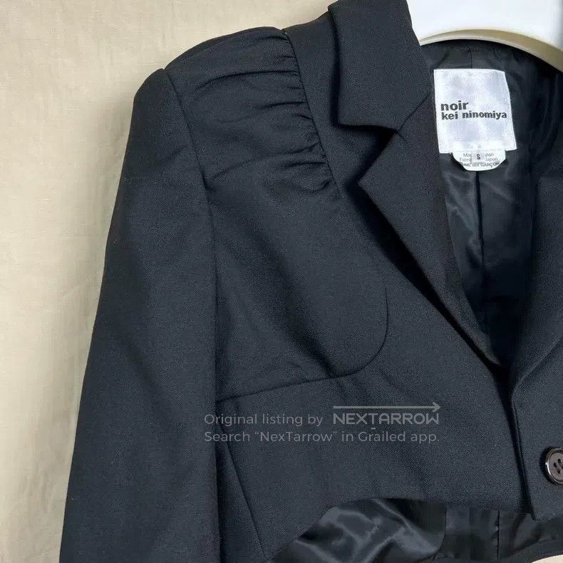 Comme des Garcons Comme Des Garcons Pleated Short Wide Wool Jacket Size S / US 4 / IT 40 - 4 Thumbnail