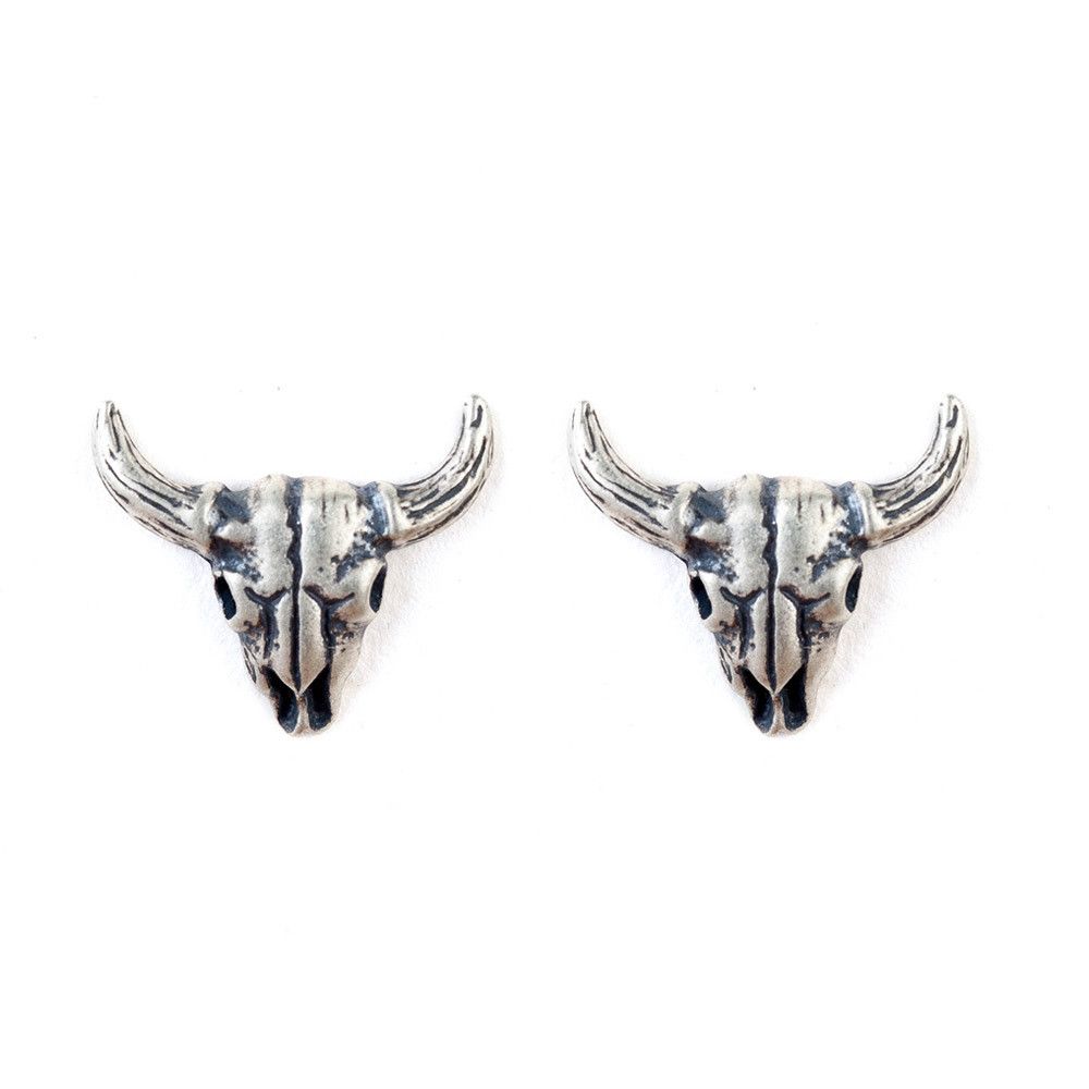 Jewelry Cattle Hip-hop Earrings One Pairs Chrome Jewelry Size ONE SIZE - 6 Thumbnail