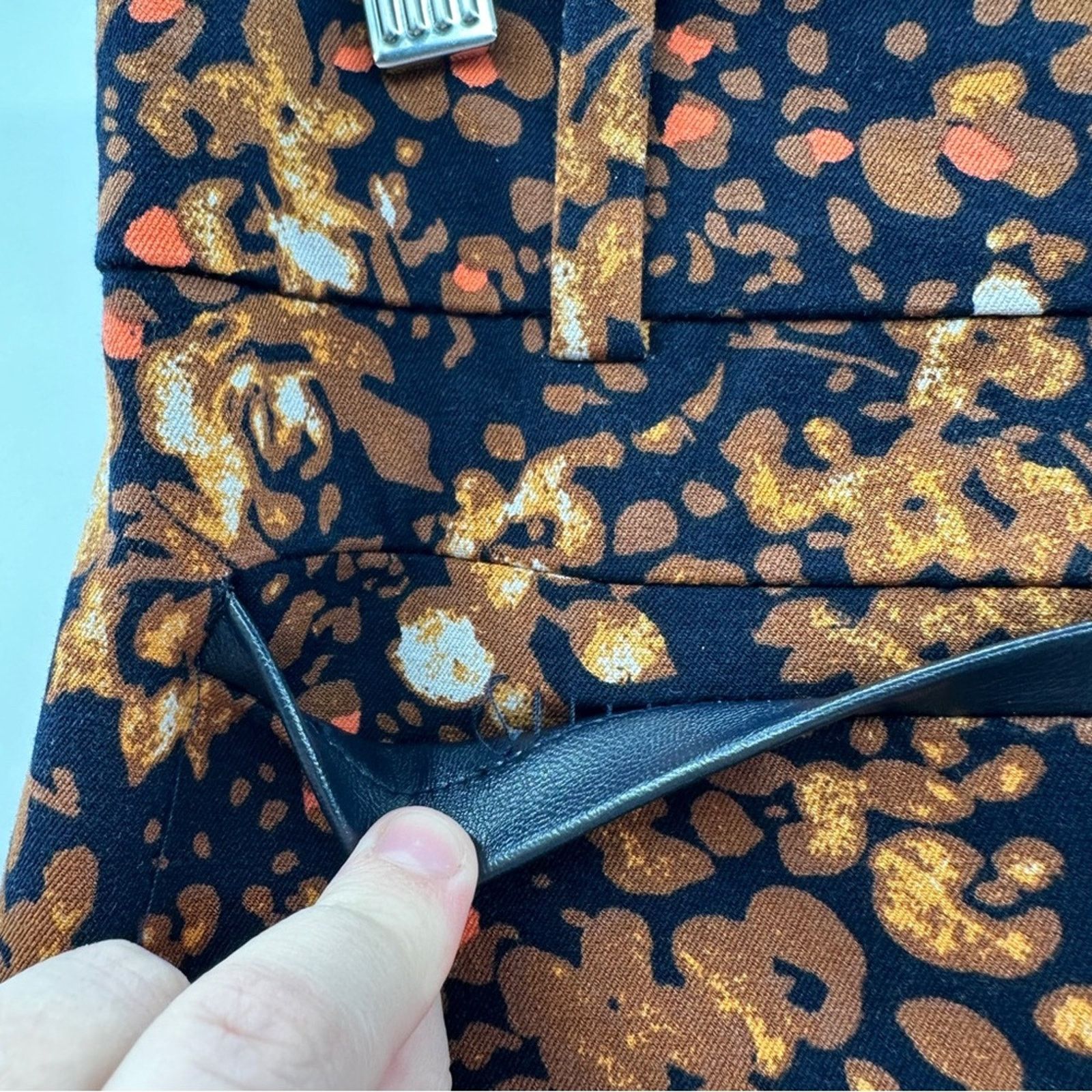 Anthropologie Anthropologie The Essential Slim Autumn Floral Trouser Pants Size 30" / US 8 / IT 44 - 9 Thumbnail