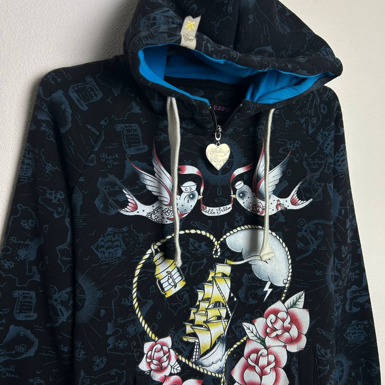 Criminal Damage Designer Criminal Damage Ed Hardy style japan hoodie Size M / US 6-8 / IT 42-44 - 2 Thumbnail