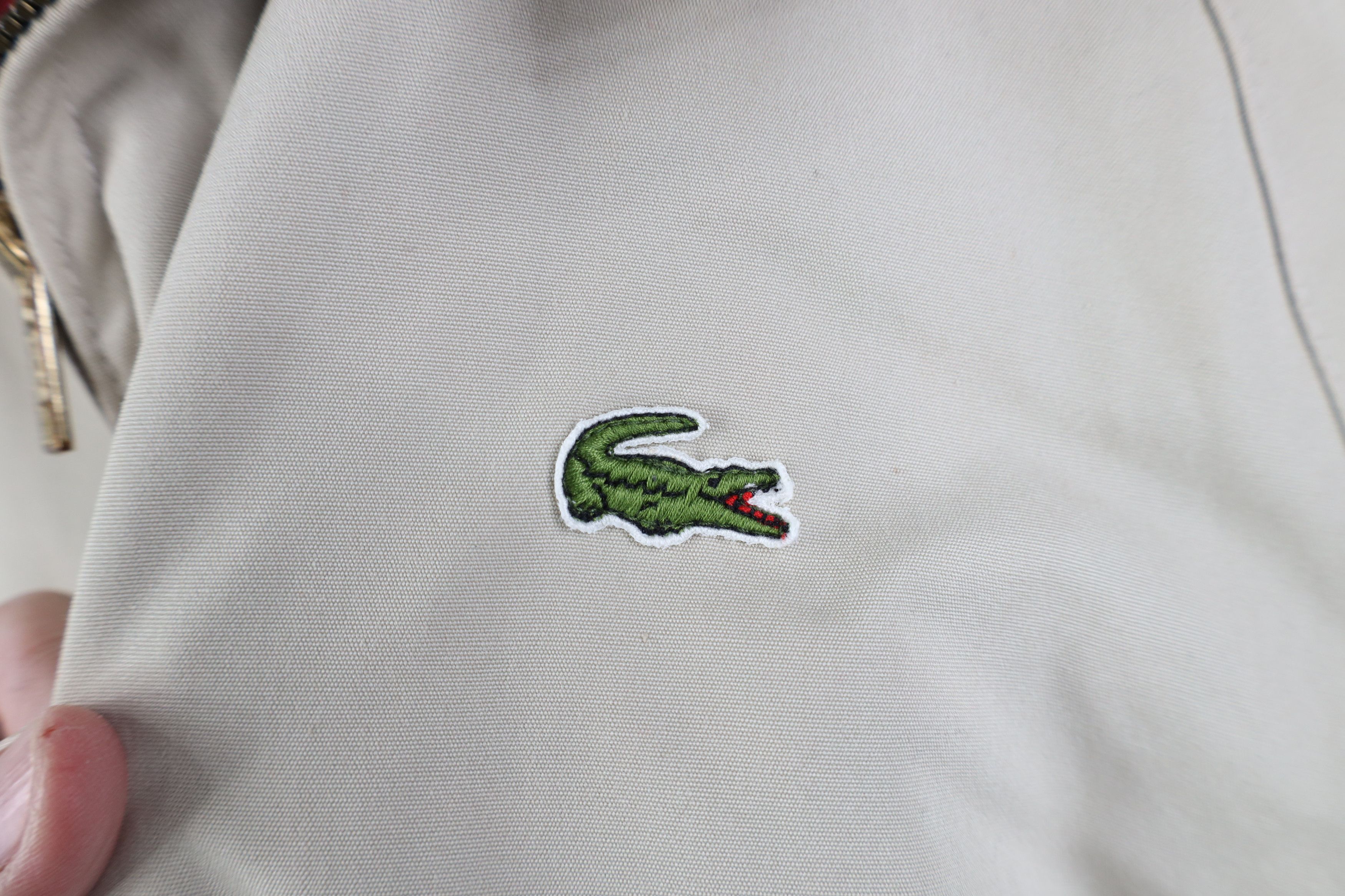 Lacoste Vintage 80s Izod Lacoste Full Zip Cafe Racer Bomber Jacket Size US XL / EU 56 / 4 - 4 Thumbnail