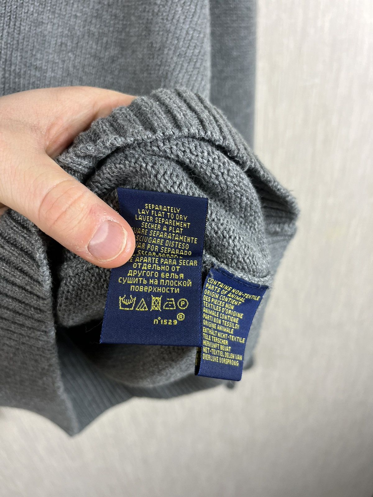Polo Ralph Lauren × Ralph Lauren Polo Ralph Lauren vintage cotton sweater button up half zip Size US M / EU 48-50 / 2 - 16 Thumbnail