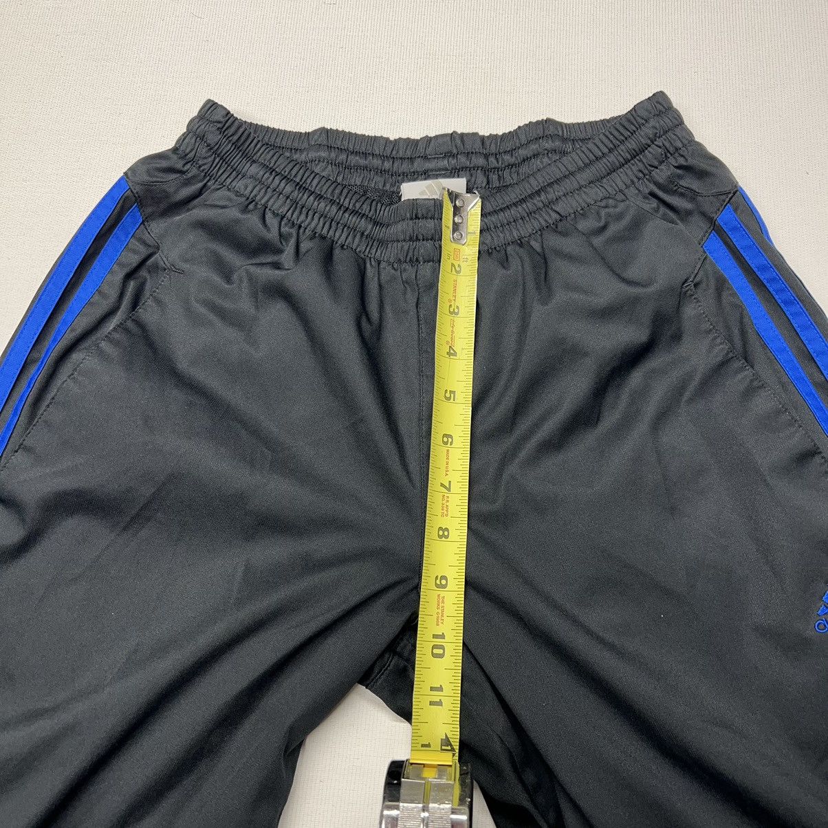 Adidas Adidas Track Pants Black Straight Blue Stripe Climalite Y2K Size US 30 / EU 46 - 17 Thumbnail