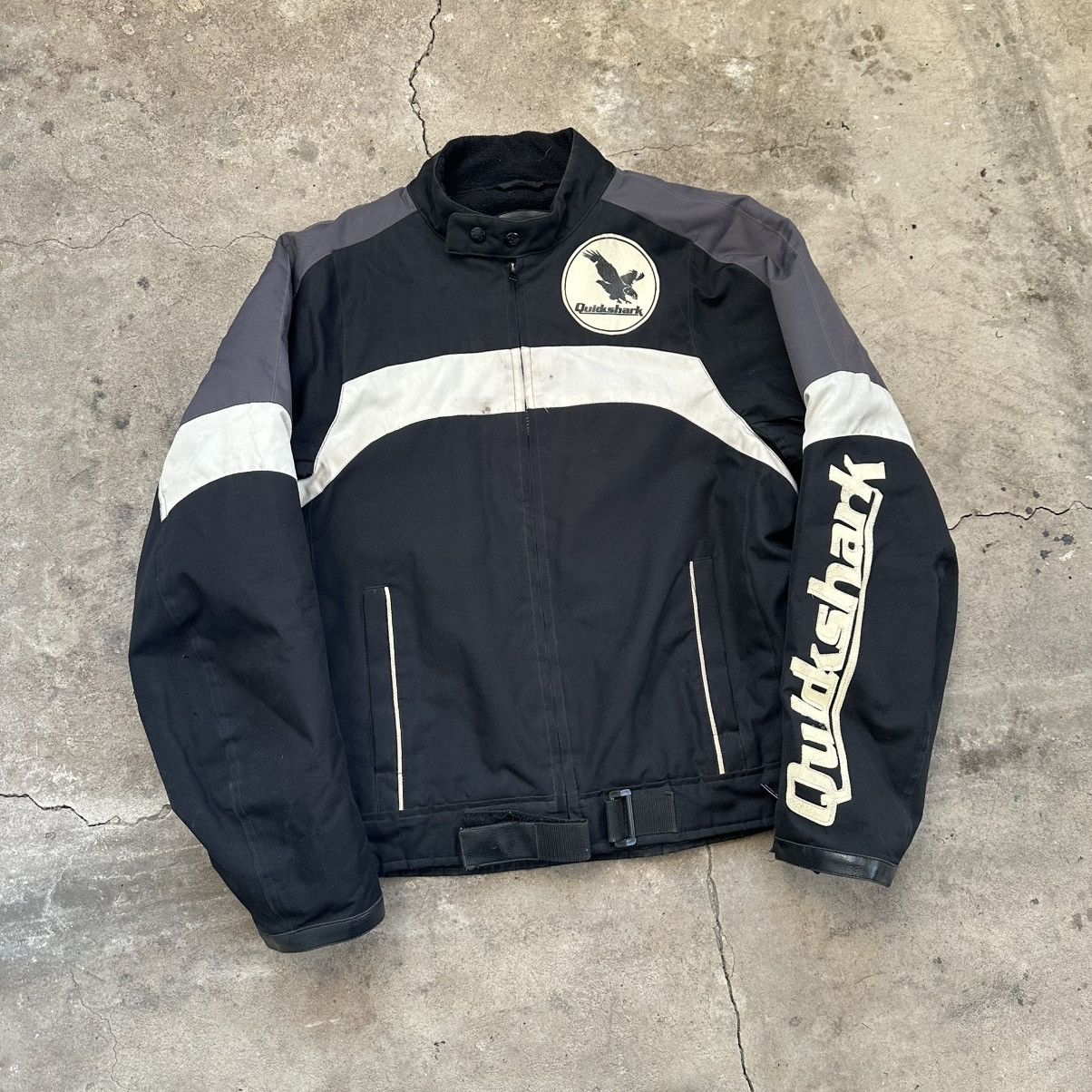 Formula 1 Vintage Black Nascar Jacket F1 quickshark Size US M / EU 48-50 / 2 - 2 Thumbnail