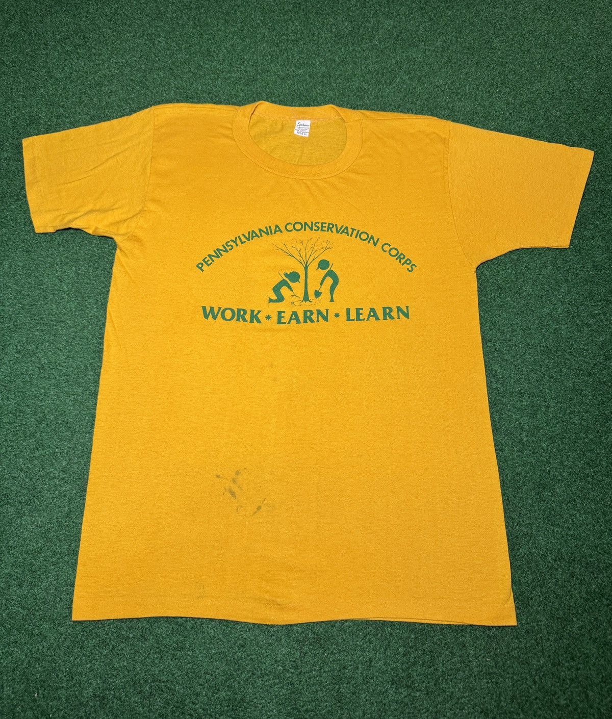 Vintage Pennslyvania Conservation Corps Vintage 70s 20x28 T Shirt Size US M / EU 48-50 / 2 - 1 Thumbnail