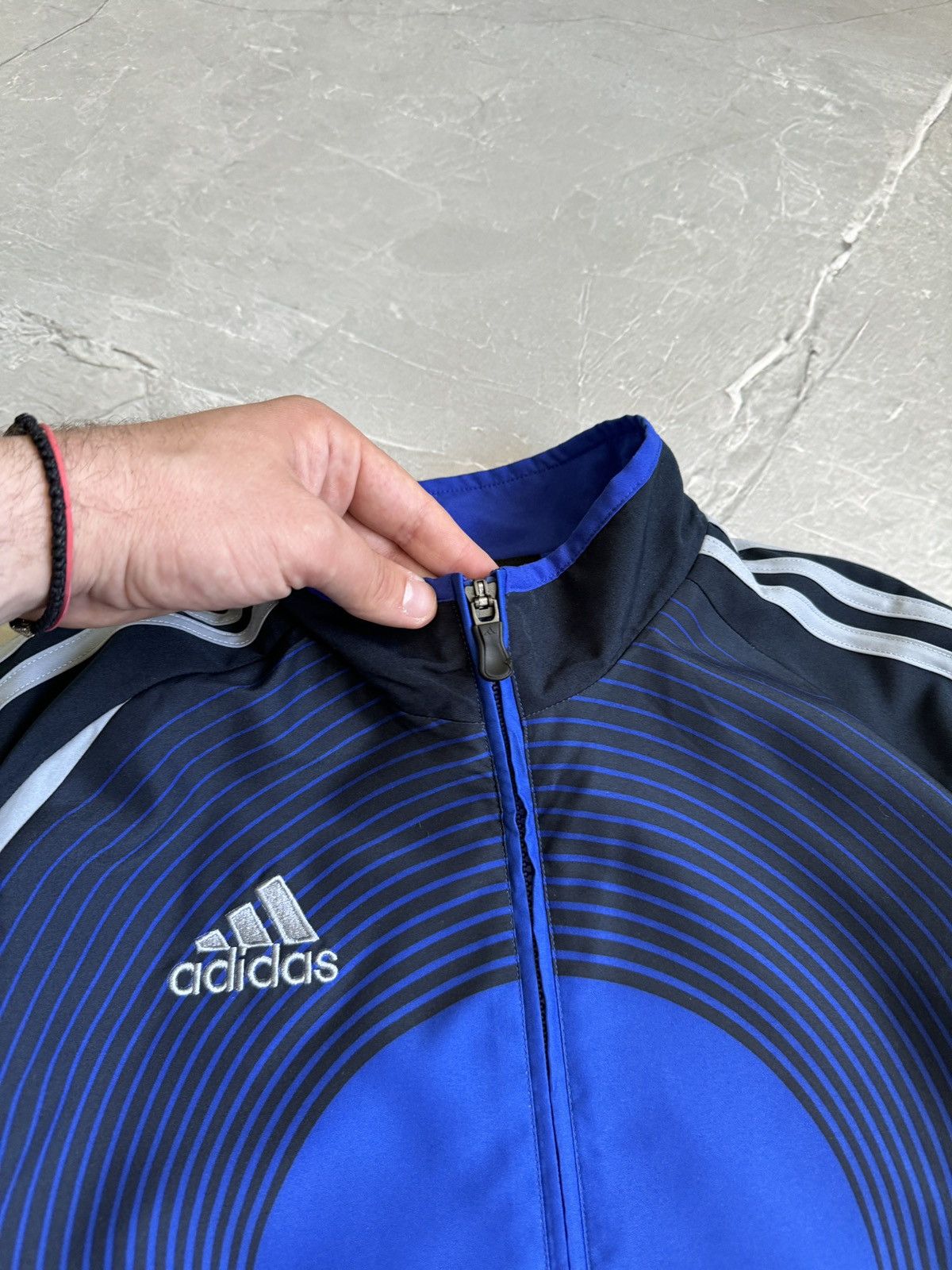 Adidas Vintage 2000s Adidas Zip Track Jacket Drill Soccer Style Size US S / EU 44-46 / 1 - 8 Thumbnail