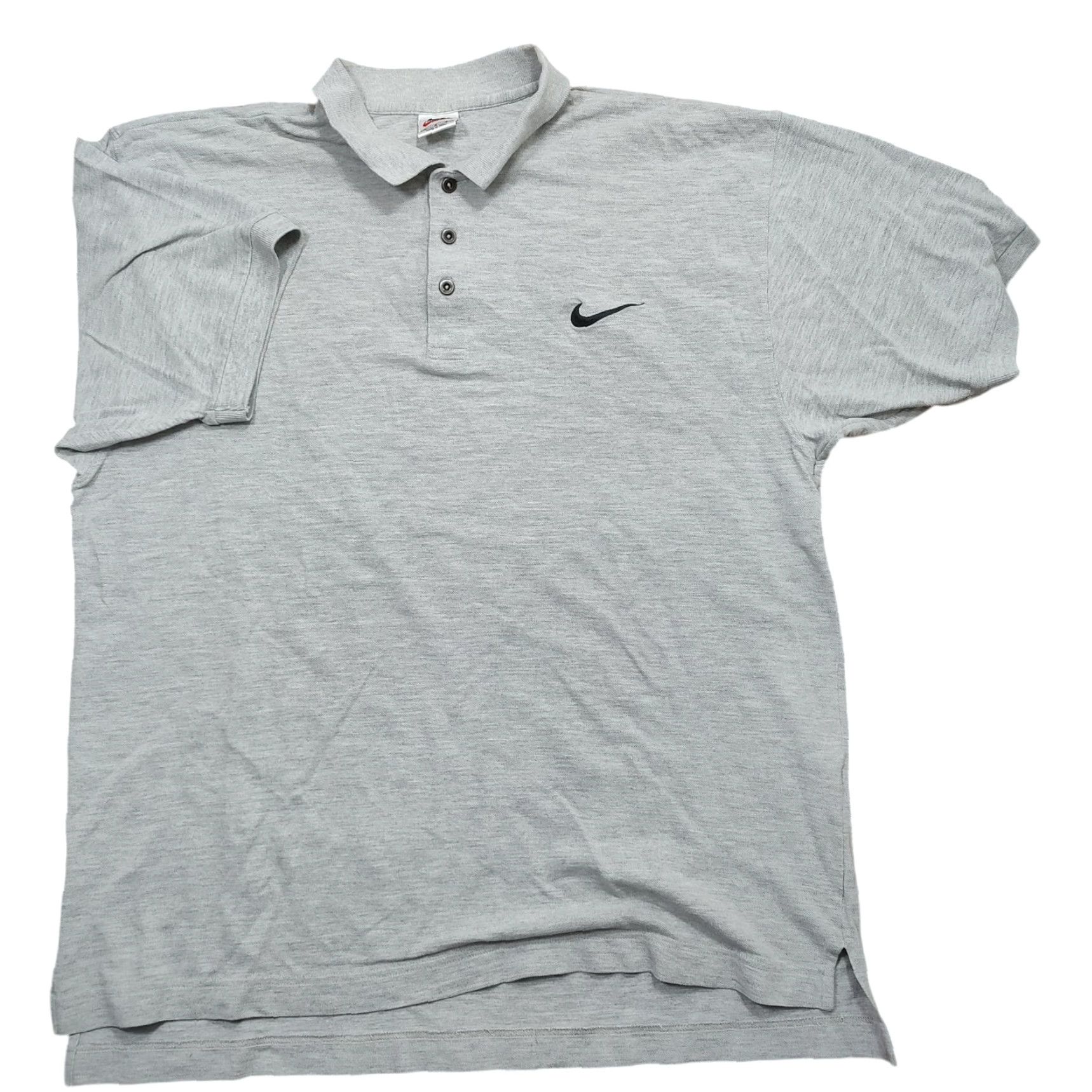 Nike VINTAGE Nike Polo Shirt Mens L Gray Short Sleeve Embroidered Swoosh 90s Sports Golf Polo Clothing Casual Activewear Shirt Mens Size US L / EU 52-54 / 3 - 2 Thumbnail
