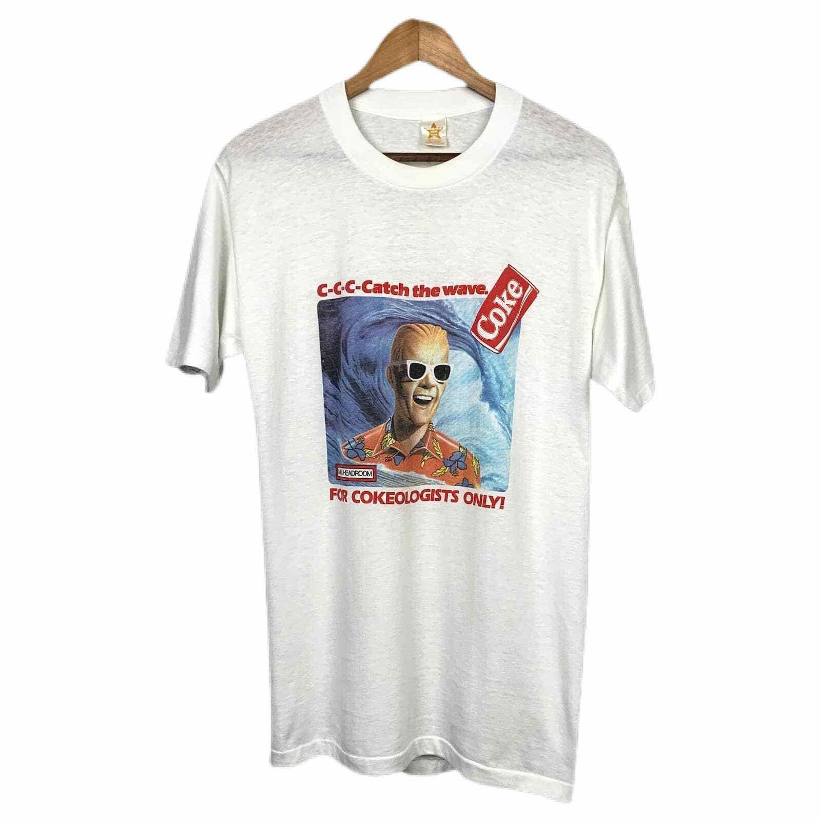 Coca Cola Vintage 80s Coca Cola Max Headroom Surfing T Shirt Large Size US L / EU 52-54 / 3 - 1 Thumbnail