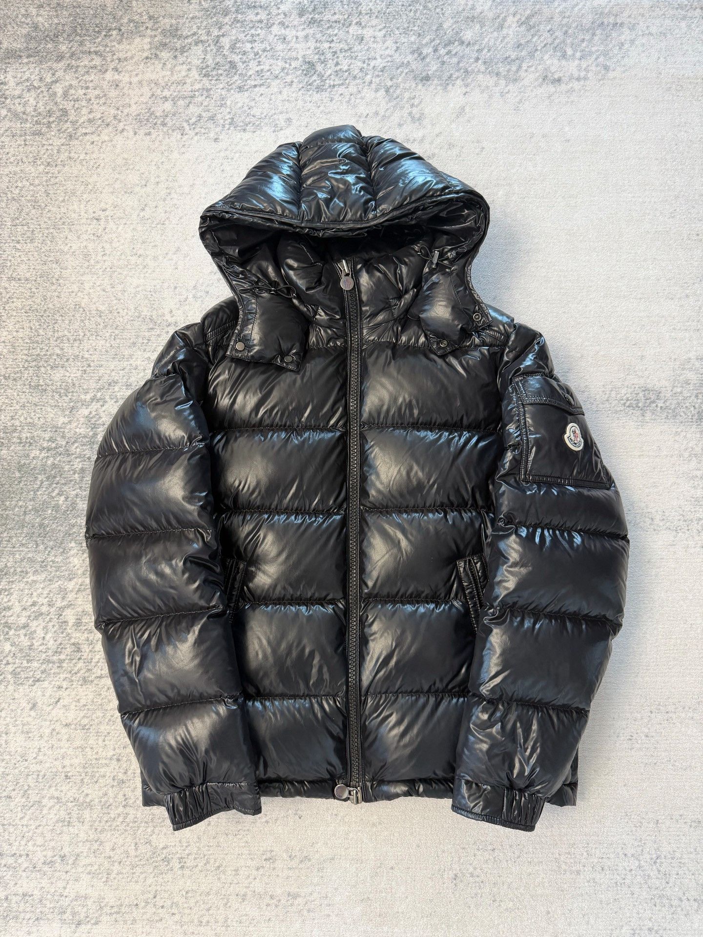 Moncler Moncler Maya Shiny Hooded Puffer Jacket Size US L / EU 52-54 / 3 - 1 Thumbnail