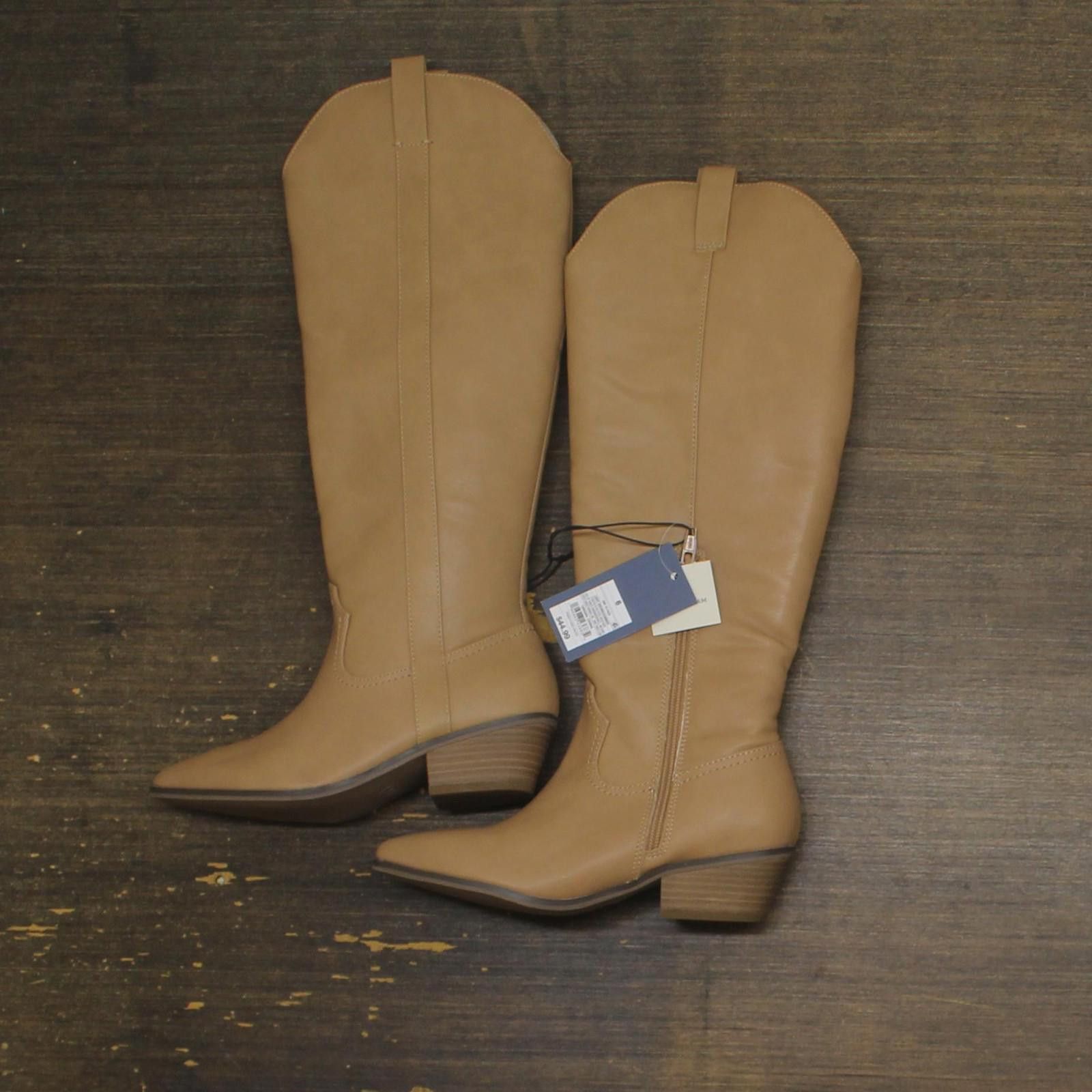 Other Nwt Universal Thread Western Boots 87929895 Light Brown 6m Size US 6 / IT 36 - 1 Thumbnail