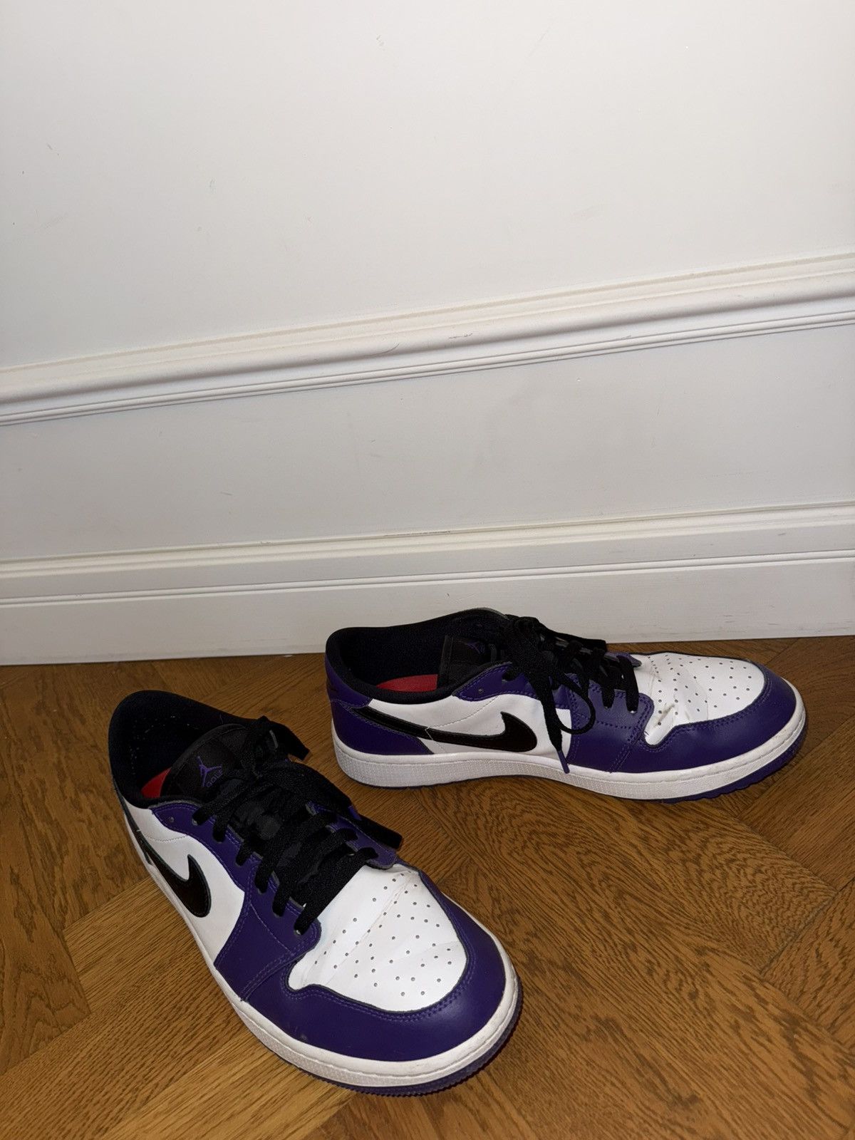 Nike Air Jordan 1 Low Golf "Court Purple Size US 12.5 / EU 45-46 - 5 Thumbnail