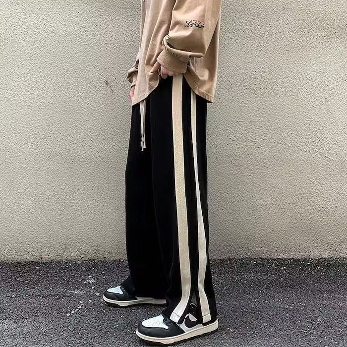 Japanese Brand Black White Hip Hop Trousers Sweatpants Size US 28 / EU 44 - 2 Thumbnail