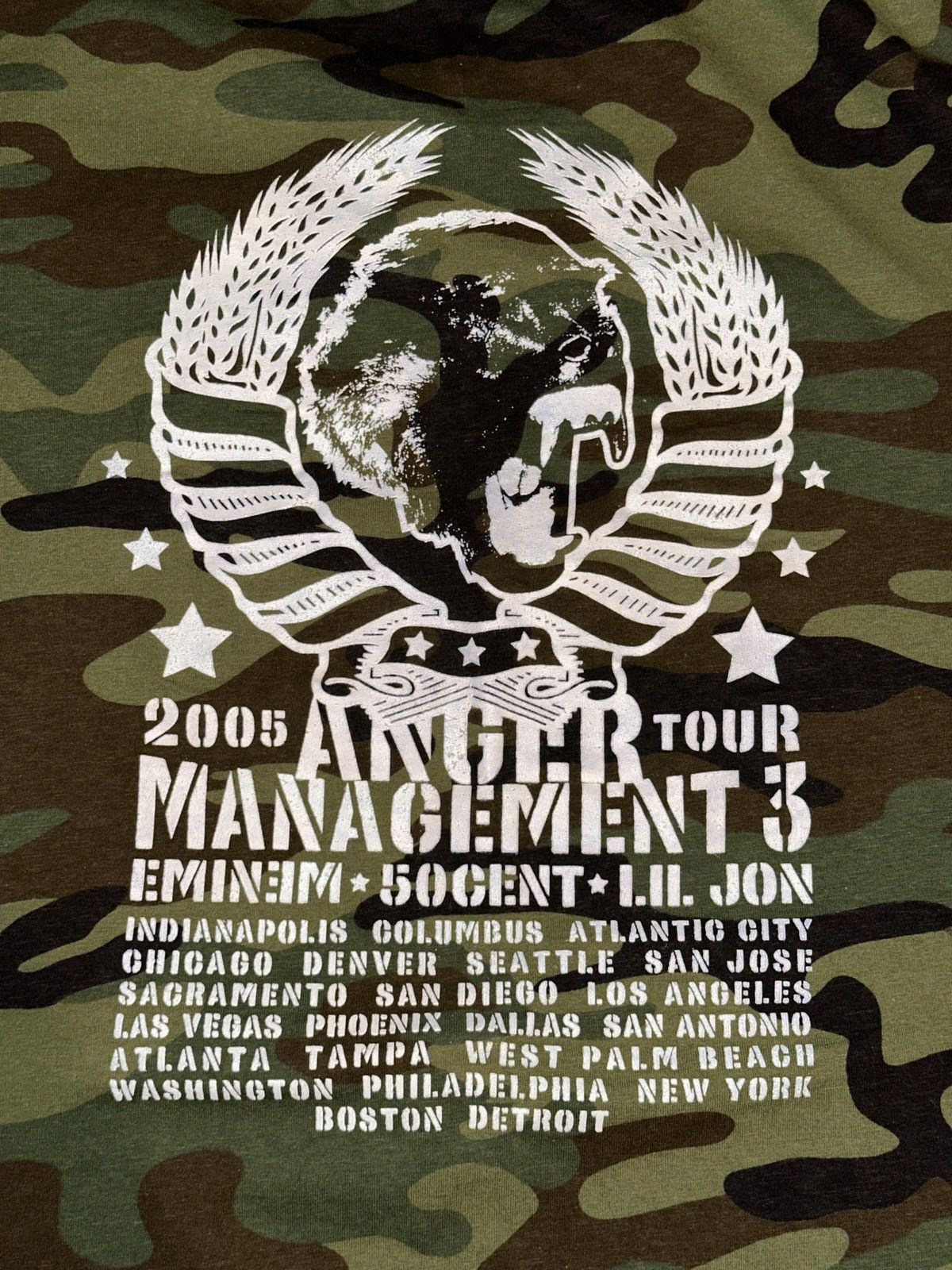 Rap Tees × Vintage Vtg Y2K 2005 Eminem 50 Cent Anger Management 3 Tour Tee XL Size US XL / EU 56 / 4 - 2 Thumbnail