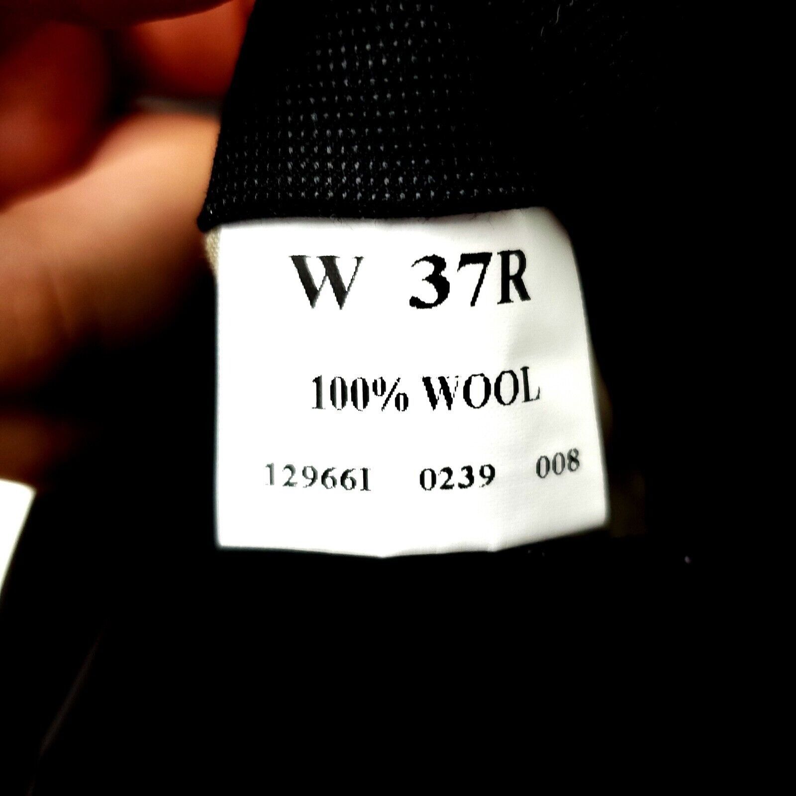 Jos. A. Bank Jos A Bank Wool Dress Pants 32/27 Black Micro Check Pleated Size 34S - 4 Thumbnail