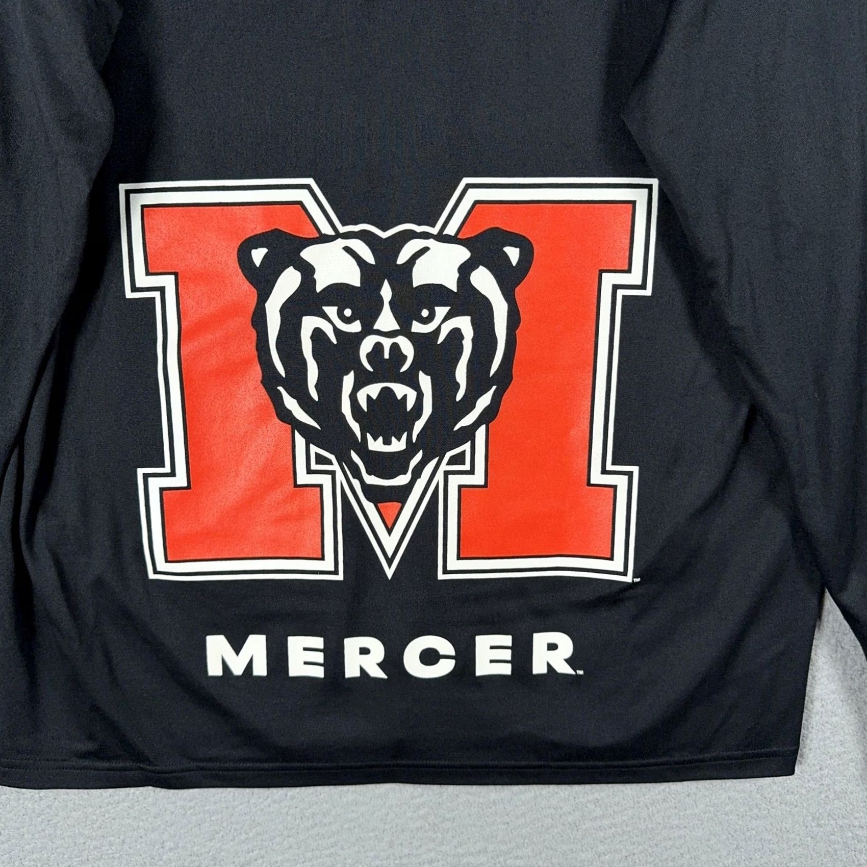 Under Armour Mercer University Hoodie Mens L NCAA Under Armour Performance Pullover Hooded Black Graphic Print Front Logo M Bear Size US L / EU 52-54 / 3 - 7 Thumbnail
