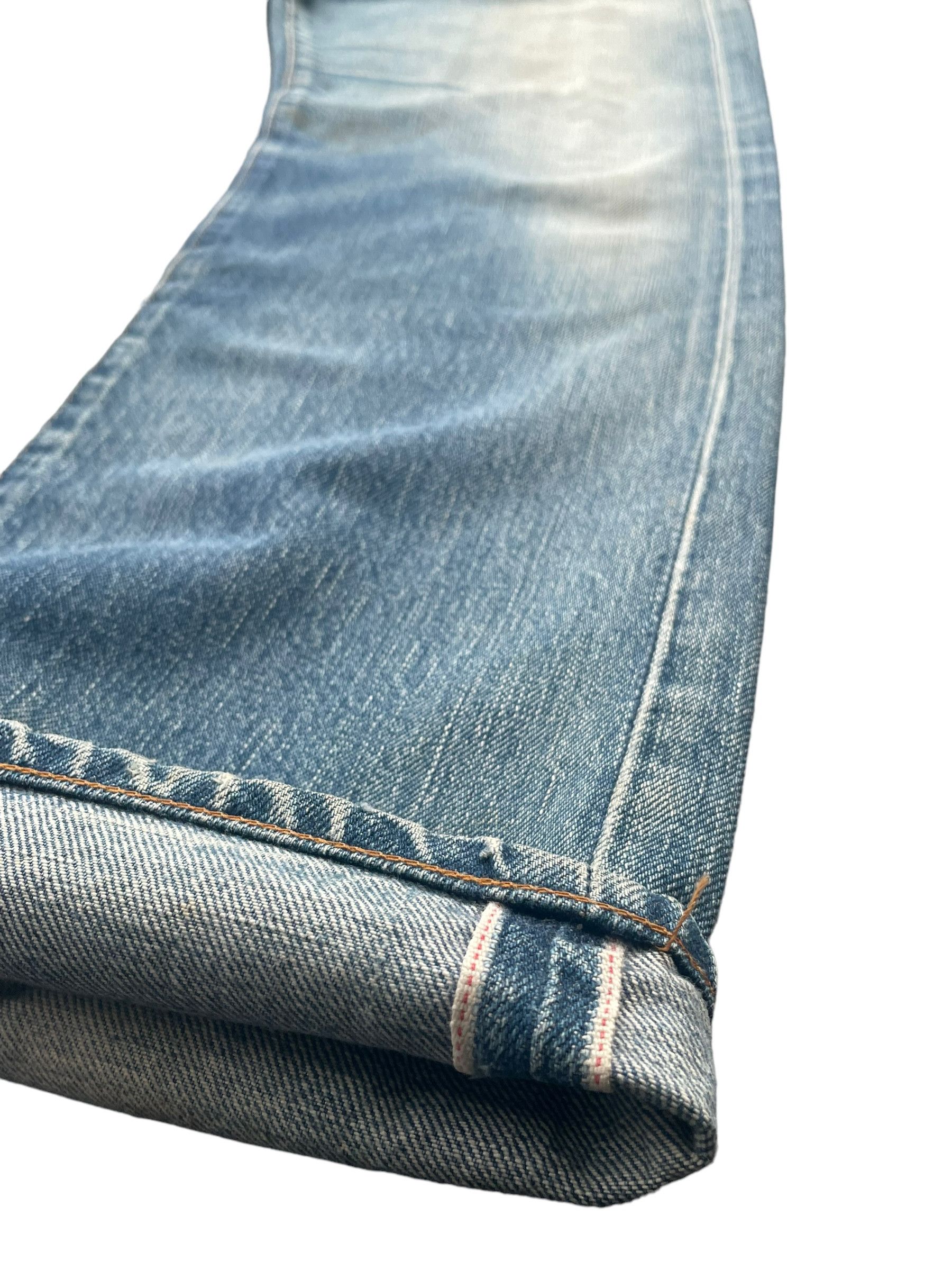 Levi's Vintage Levis 502XX E Selvedge Distresed Denim Size US 33 - 2 Thumbnail