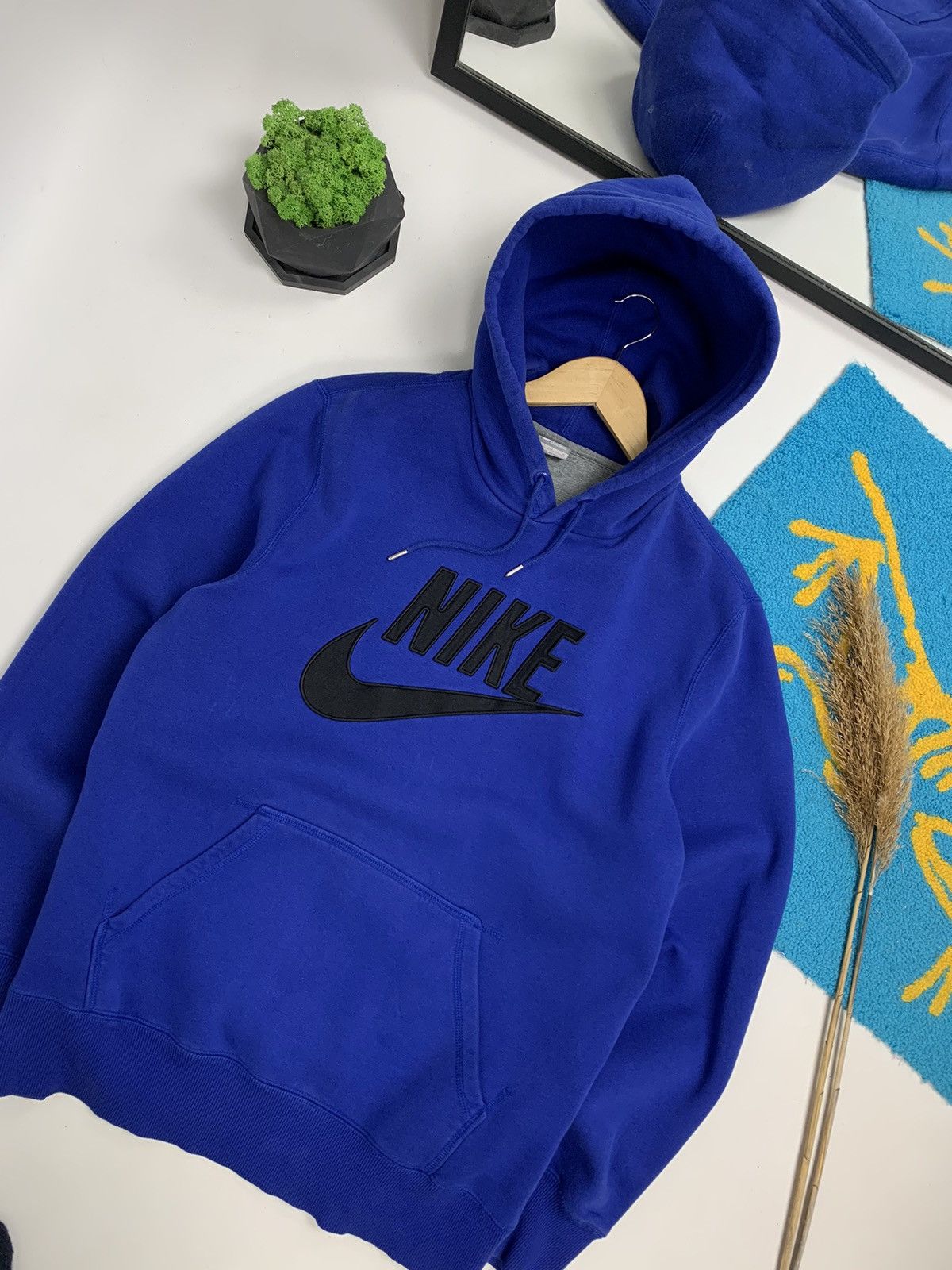 Nike × Vintage Vintage Nike 90’s Big logo Hoodie Size US L / EU 52-54 / 3 - 5 Thumbnail