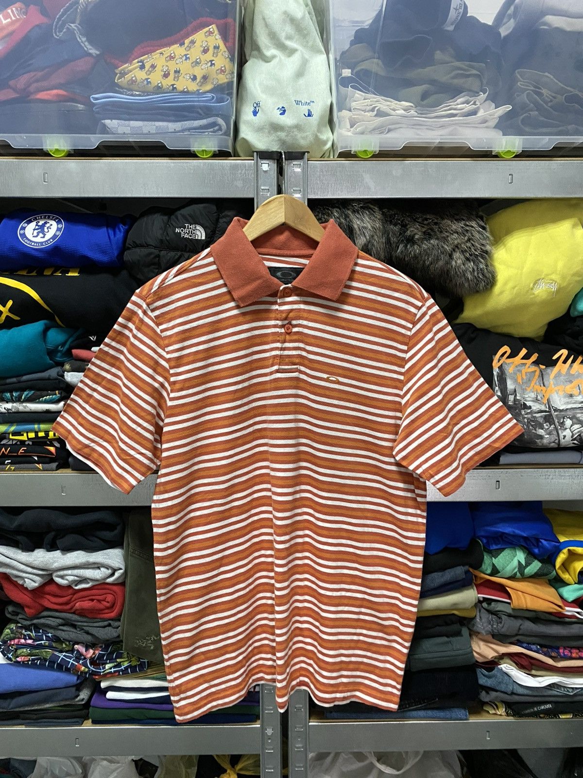 Oakley Vintage Oakley Polo T-shirt Mini Logo Striped tee y2k Size US M / EU 48-50 / 2 - 1 Thumbnail
