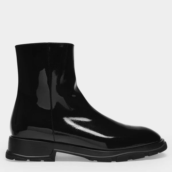 Alexander McQueen o1y1024 Ankle Boots in Black Size US 7.5 / EU 40-41 - 2 Thumbnail