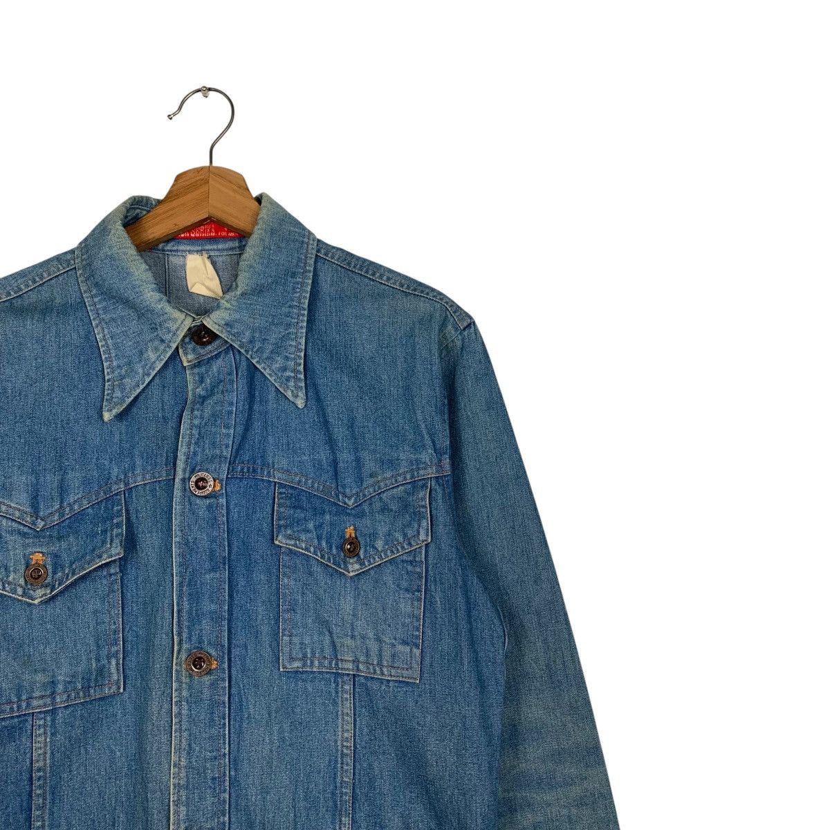 Vintage JACK SERIKA For Men Four Pocket Denim Jacket #1845-C80 Size US S / EU 44-46 / 1 - 4 Thumbnail