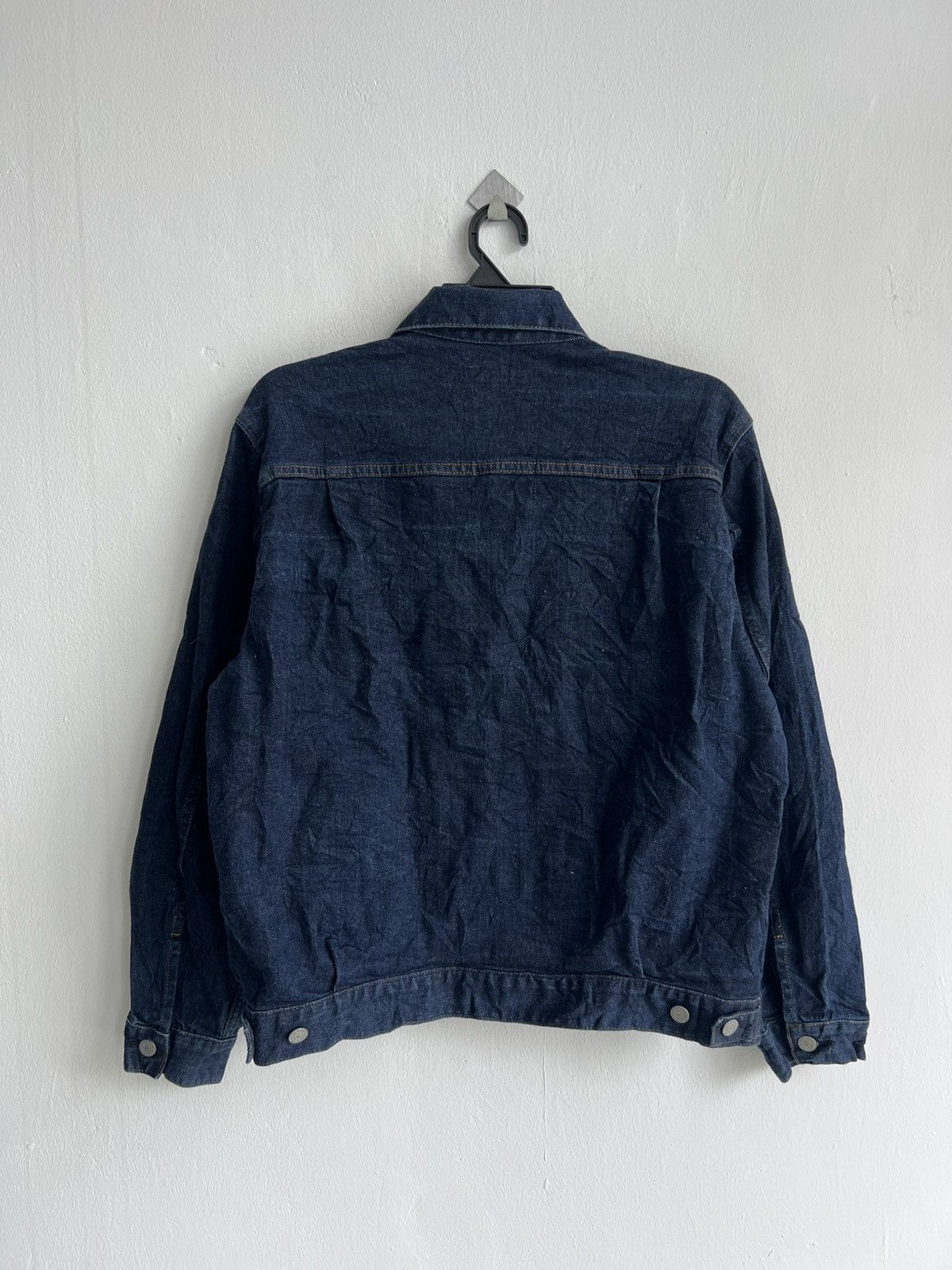 Kaihara Denim 2nd Style Double Pocket Pleated Indigo Blue Denim Jacket UT Size US L / EU 52-54 / 3 - 4 Thumbnail