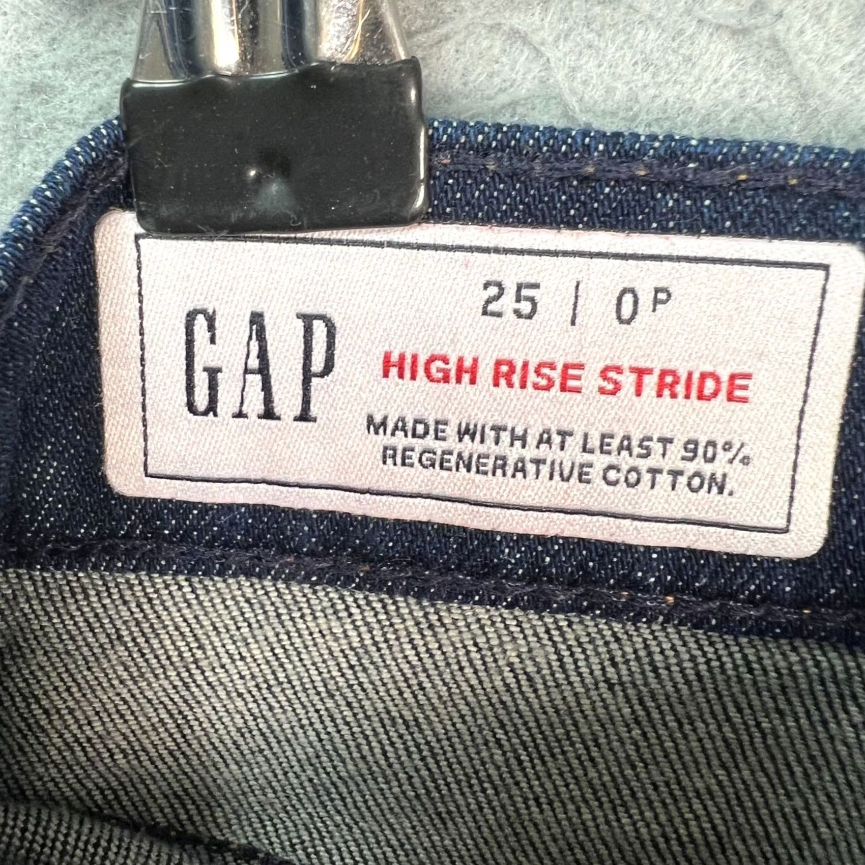 Gap Gap Denim Skirt 25 / 0P High Rise Stride Petite Blue Cotton Spandex Denim Women Shirt? Size 25" / US 0 / IT 36 - 3 Thumbnail
