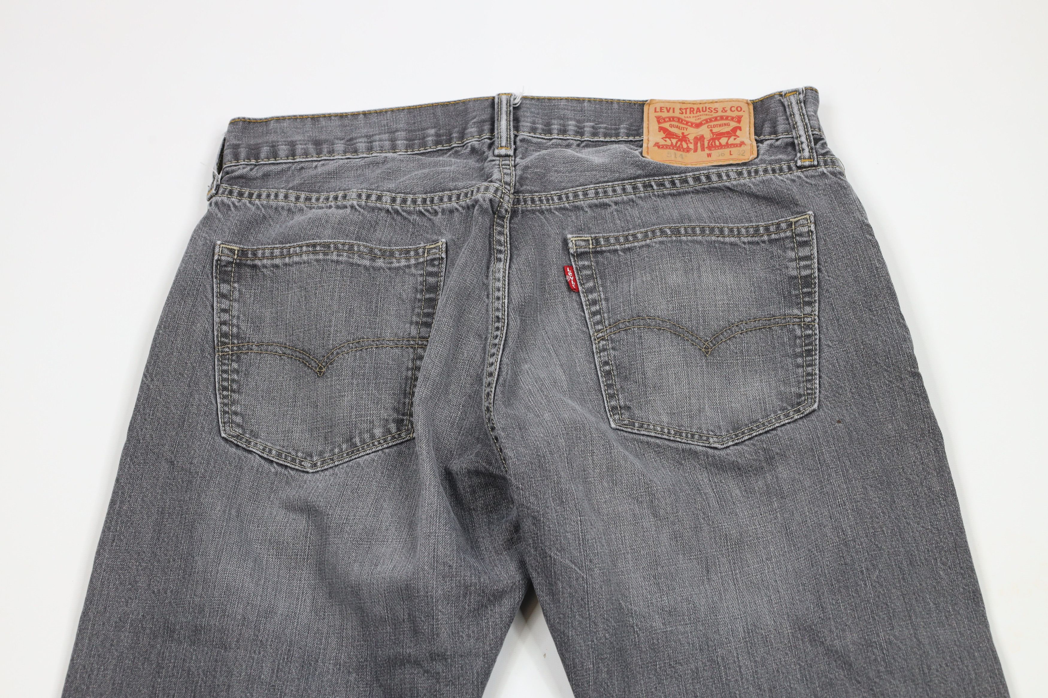 Levi's × Vintage Vintage Y2K Levis 514 Straight Leg Denim Jeans Gray Cotton Size US 36 / EU 52 - 10 Thumbnail