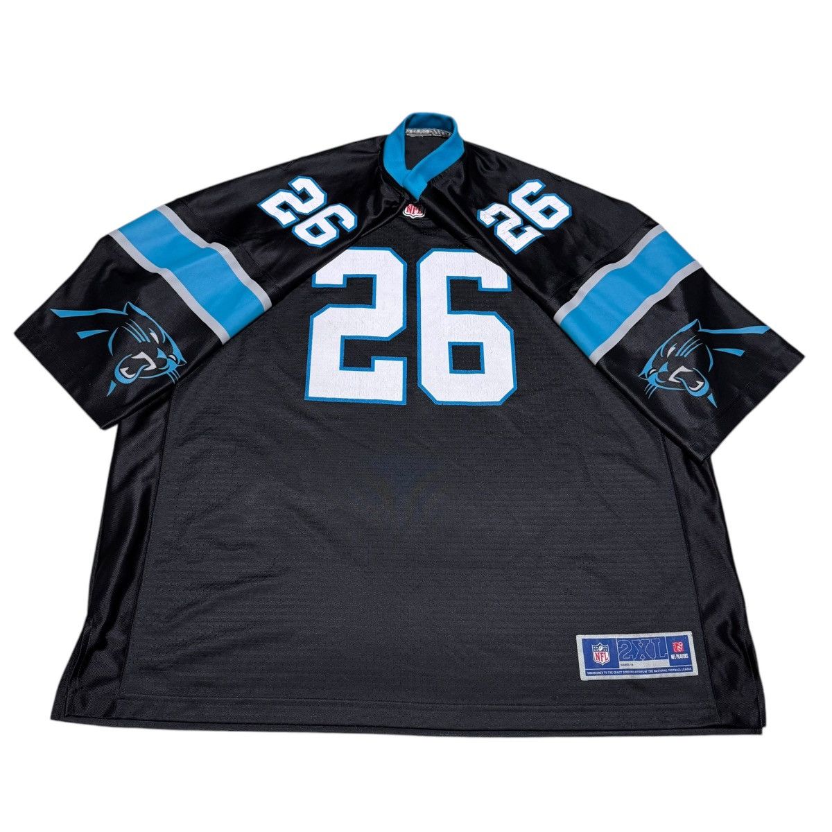 NFL NFL Carolina Panthers 26 Donte Jackson Jersey Men’s 2XL Size US XXL / EU 58 / 5 - 2 Thumbnail