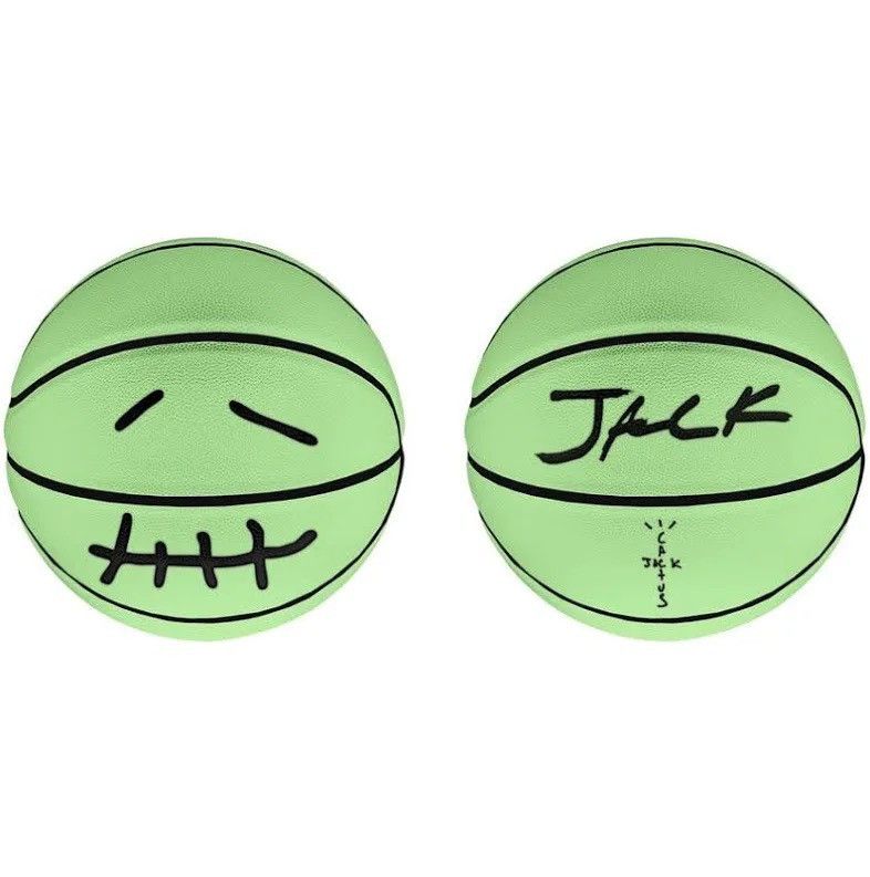 Travis Scott CJ Smiley Glow In The Dark Basketball | Grailed