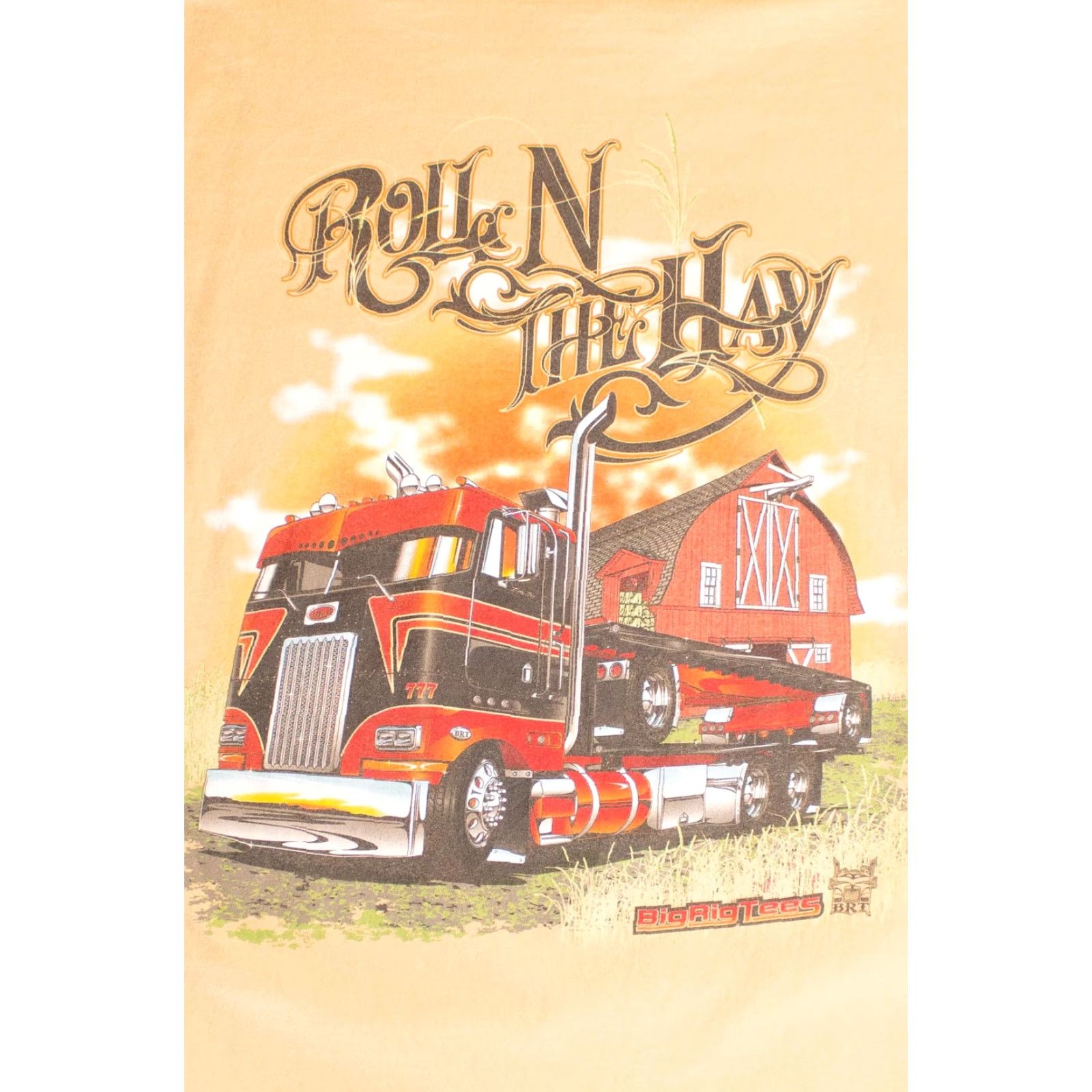Gildan VINTAGE Roll N The Hay Big Rig T-Shirt XX-Large White Unisex Adults Short Sleeve 2010s Mens Womens Size US XXL / EU 58 / 5 - 5 Thumbnail