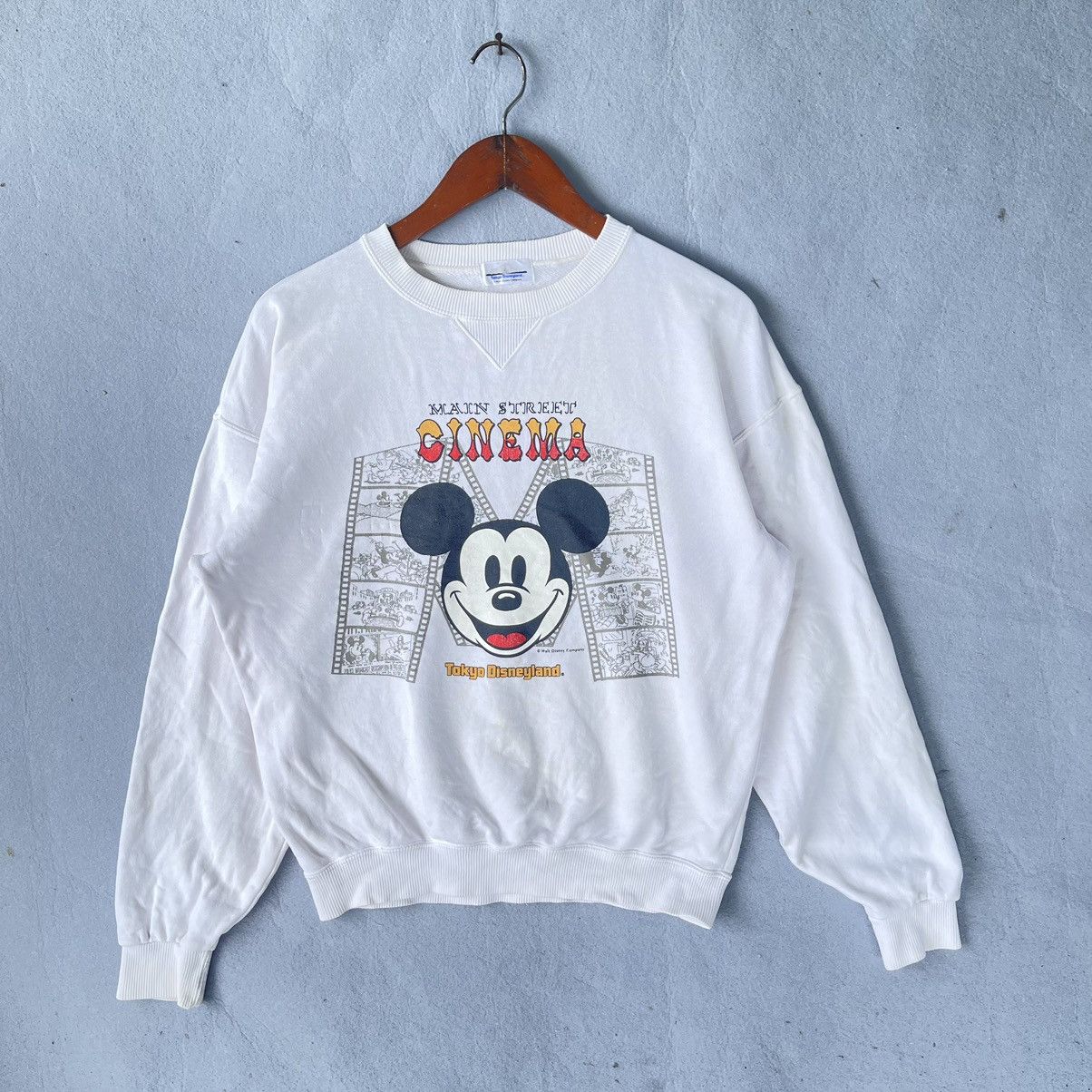 Disney Vintage 90s Disney Mickey Mouse Cinema Sweatshirt Pullover Size US S / EU 44-46 / 1 - 1 Thumbnail