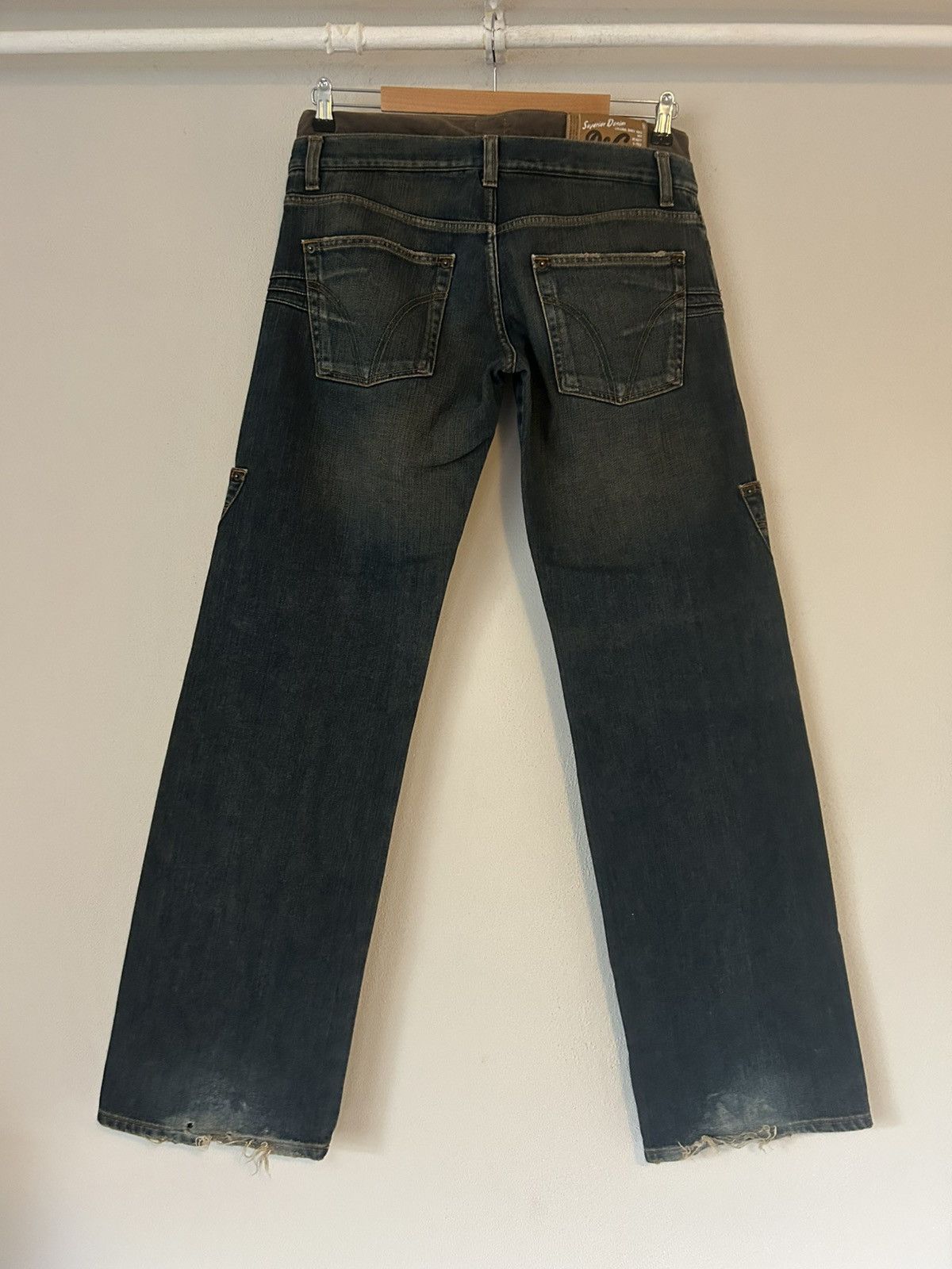 Dolce & Gabbana D&G Distressed Cargo Denim Jeans with Pocket Detail Size US 34 / EU 50 - 5 Thumbnail