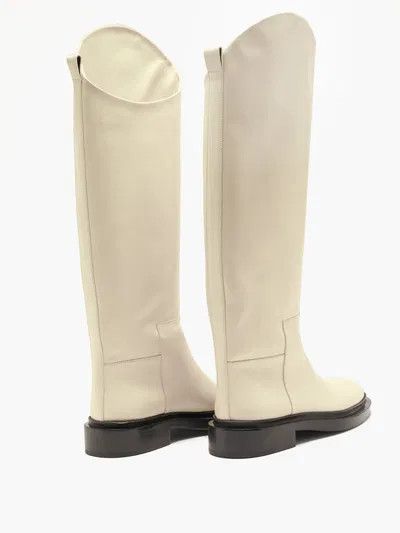 Jil Sander o1y1025 Boots in Ivory Size US 5.5 / IT 35.5 - 2 Thumbnail