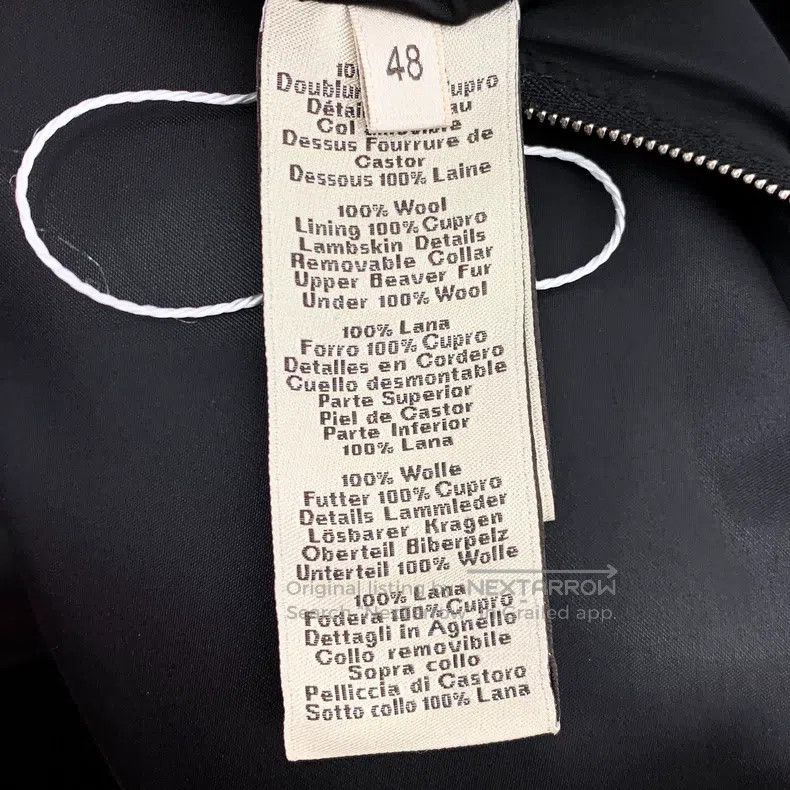Hermes Hermes Black Wool Collar Zip-Up Jacket Coat Size US M / EU 48-50 / 2 - 6 Thumbnail