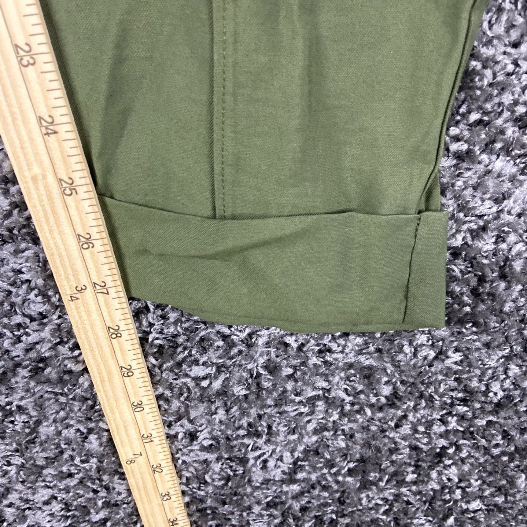 Vintage VINTAGE? No. A New Day Slim Ankle Pants Women’s 4 Green Slimming-Style Everyday Womens Pants 4 Green Adults Women Size 27" / US 4 / IT 40 - 7 Thumbnail