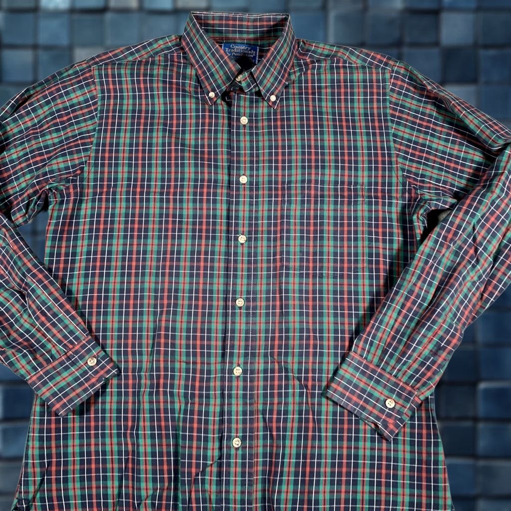 Pendleton VINTAGE Pendleton Shirt Mens Medium Plaid Tartan Button Down Casual Made USA 90s Size US M / EU 48-50 / 2 - 1 Thumbnail