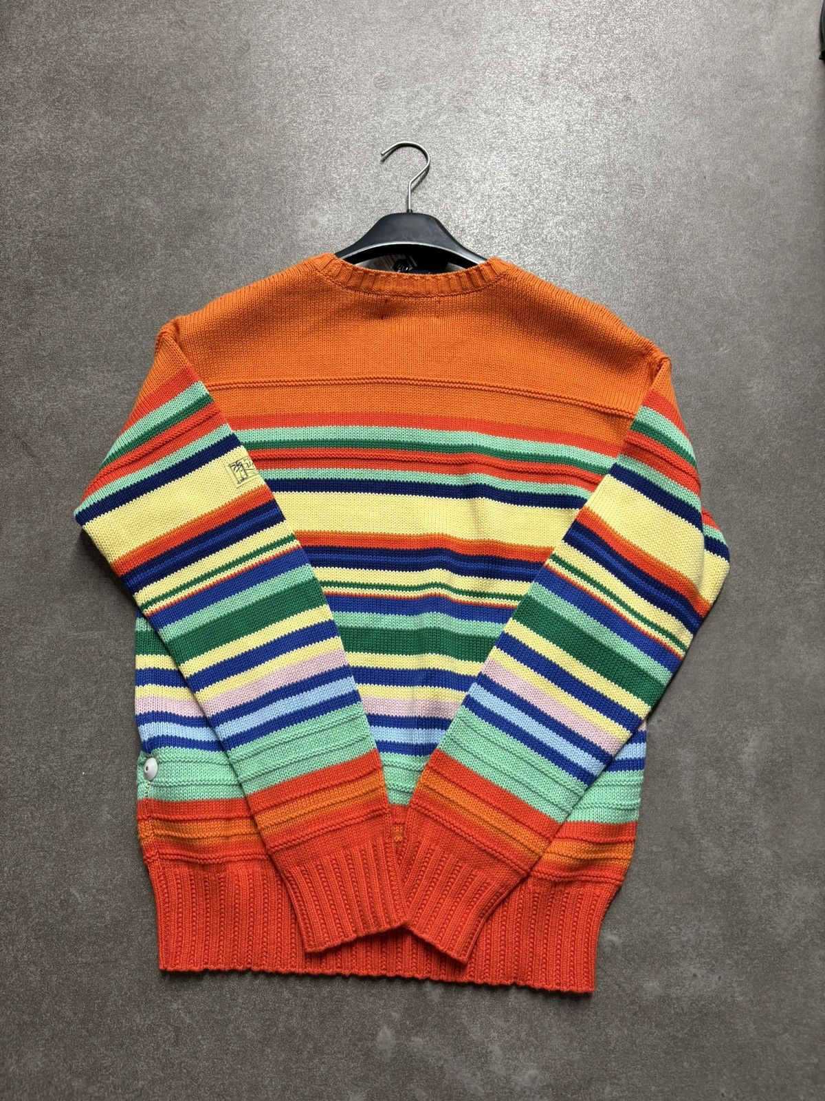 Polo Ralph Lauren Orange Striped Cotton Linen Sweater Ralph Lauren S Size US S / EU 44-46 / 1 - 5 Thumbnail